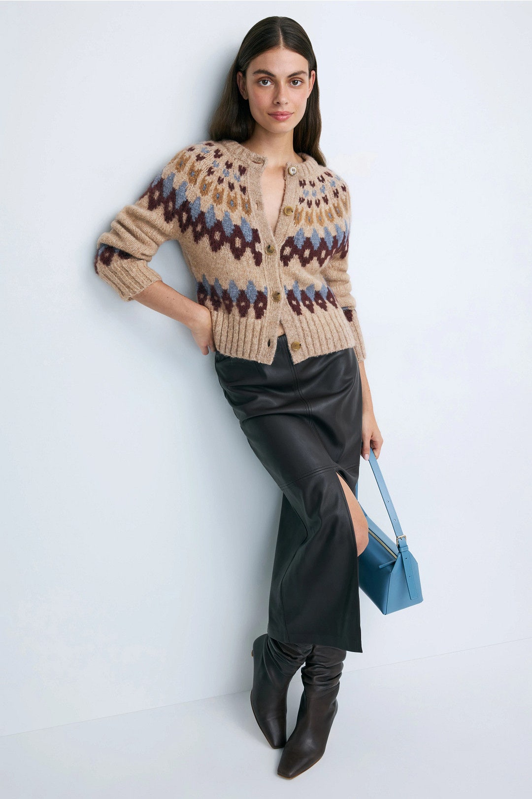 Christina Fairisle Cardigan by Veronica Beard 3