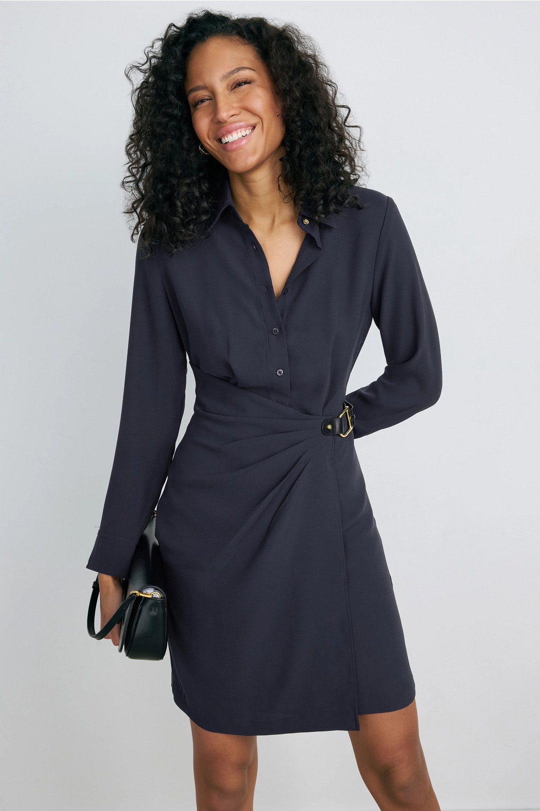 Jersey Collared Navy Dress by Lauren Ralph Lauren 3