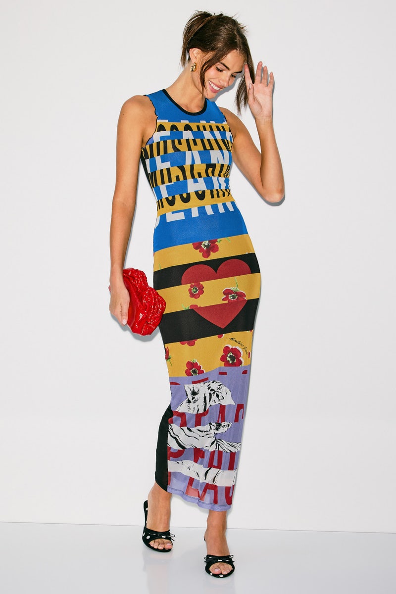 Printed Mesh Cover-up Dress by Moschino Jeans - Photo 3