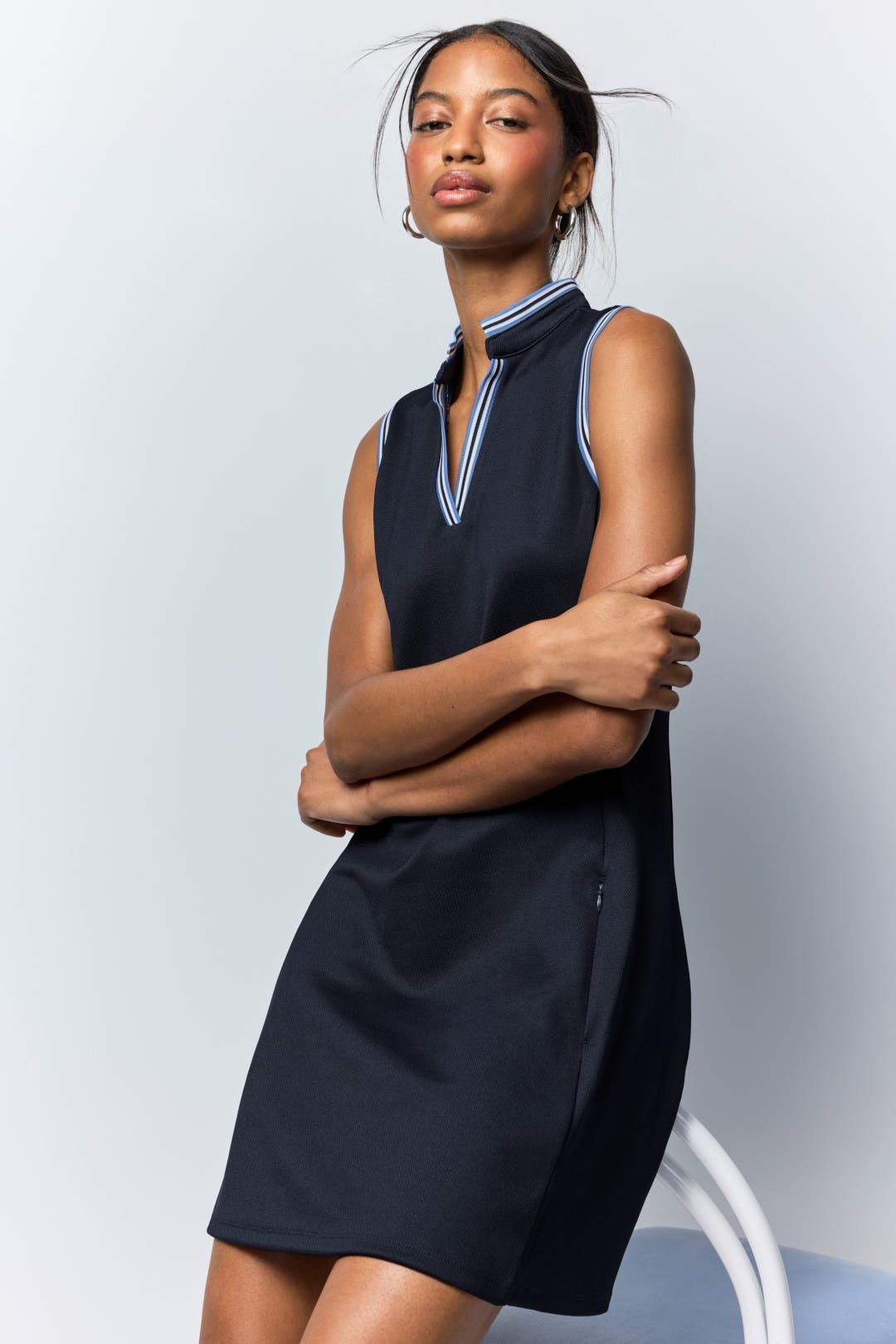 Stretch Piqué Sleeveless Dress by Polo Ralph Lauren | Rent