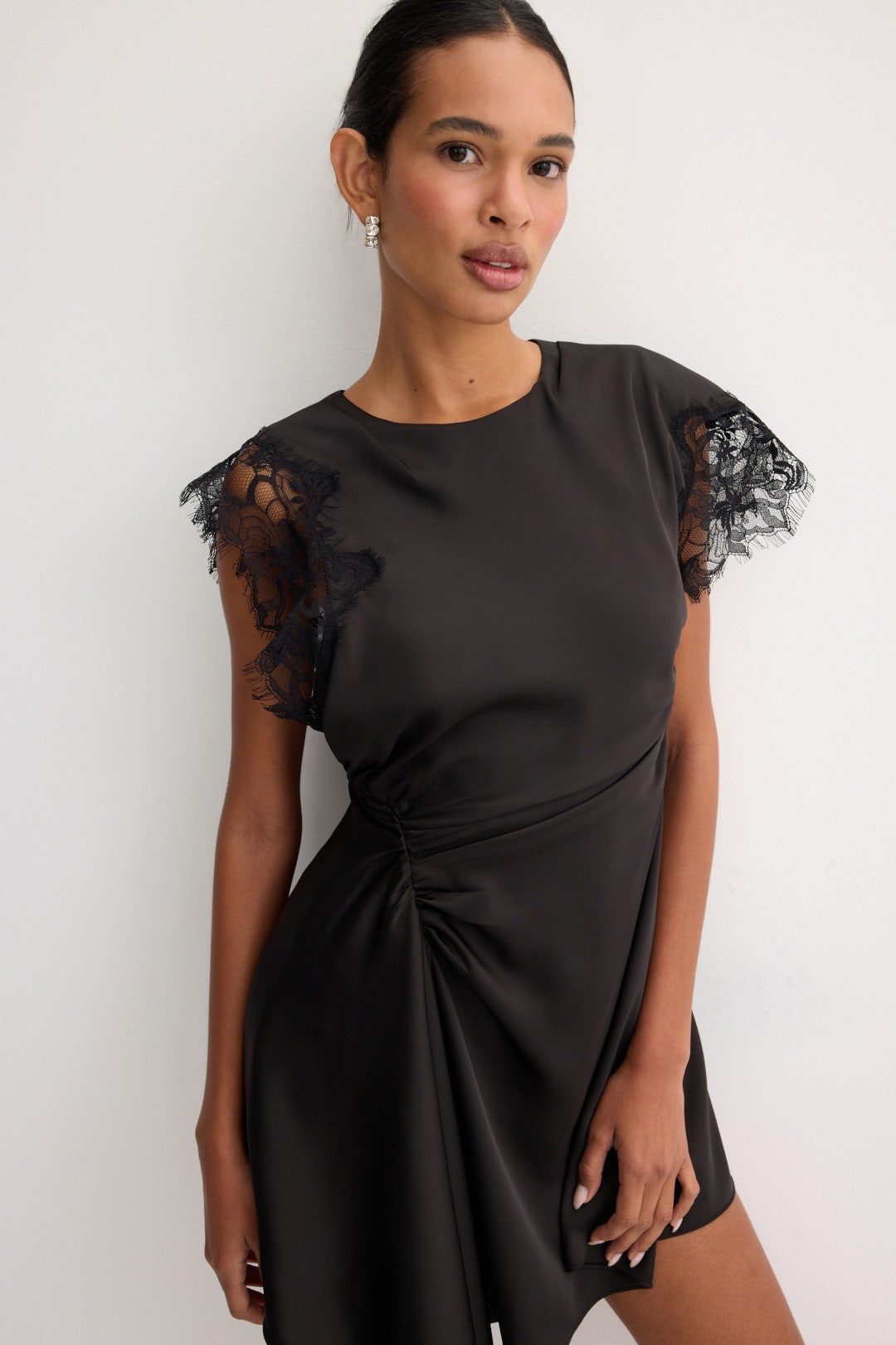 Zina Ruched Mini Dress by AMUR 3