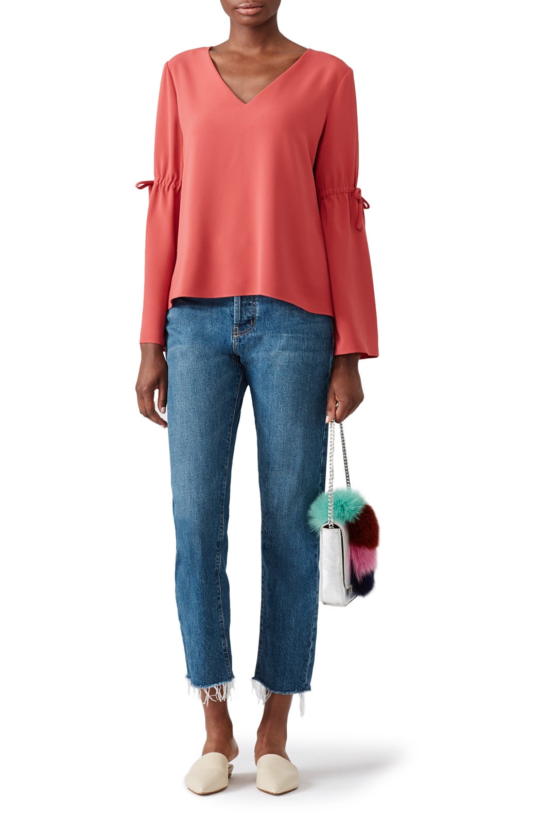 Red Ingrid Blouse by Cooper & Ella 3