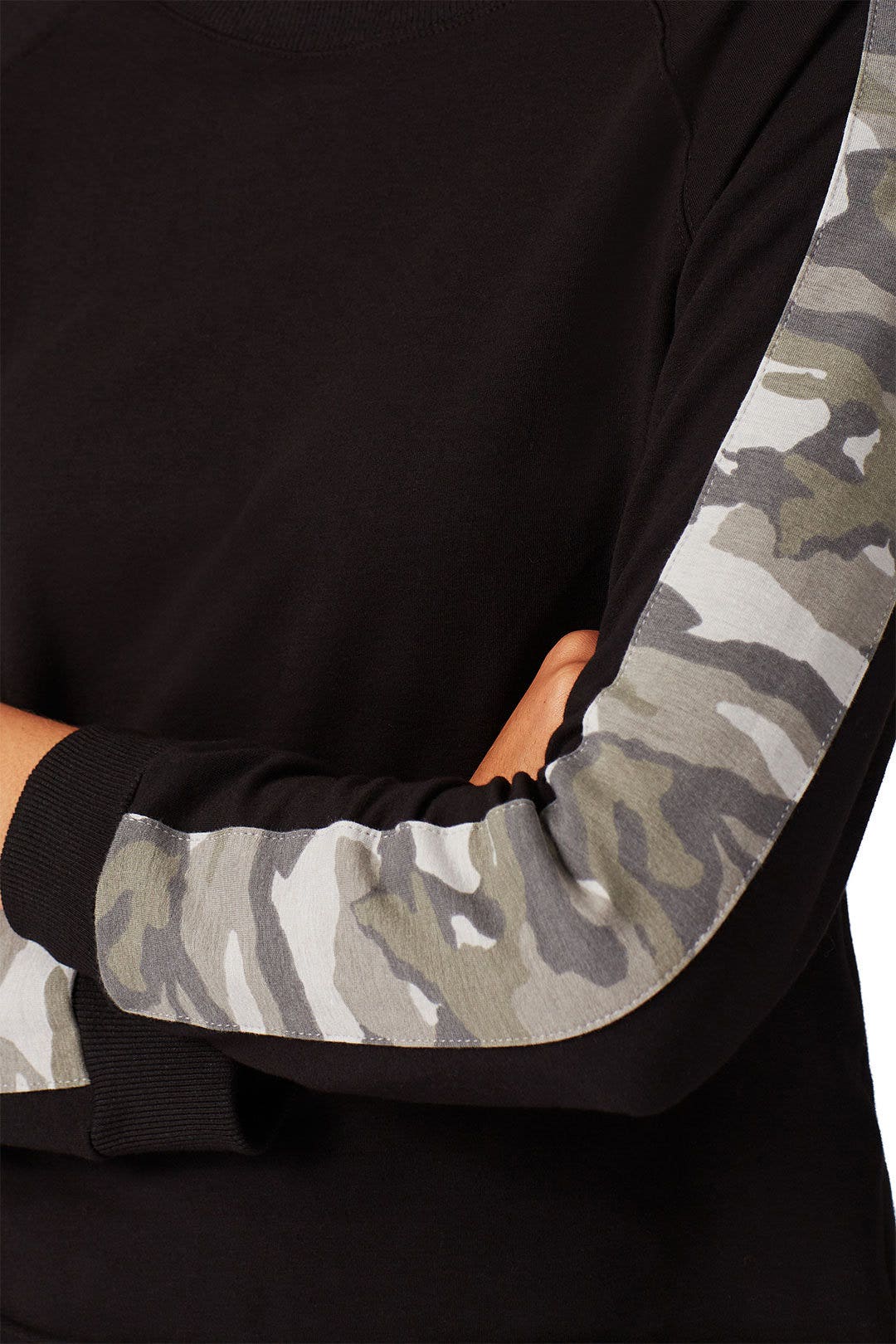 Camo Stripe Sweatshirt by MONROW 3