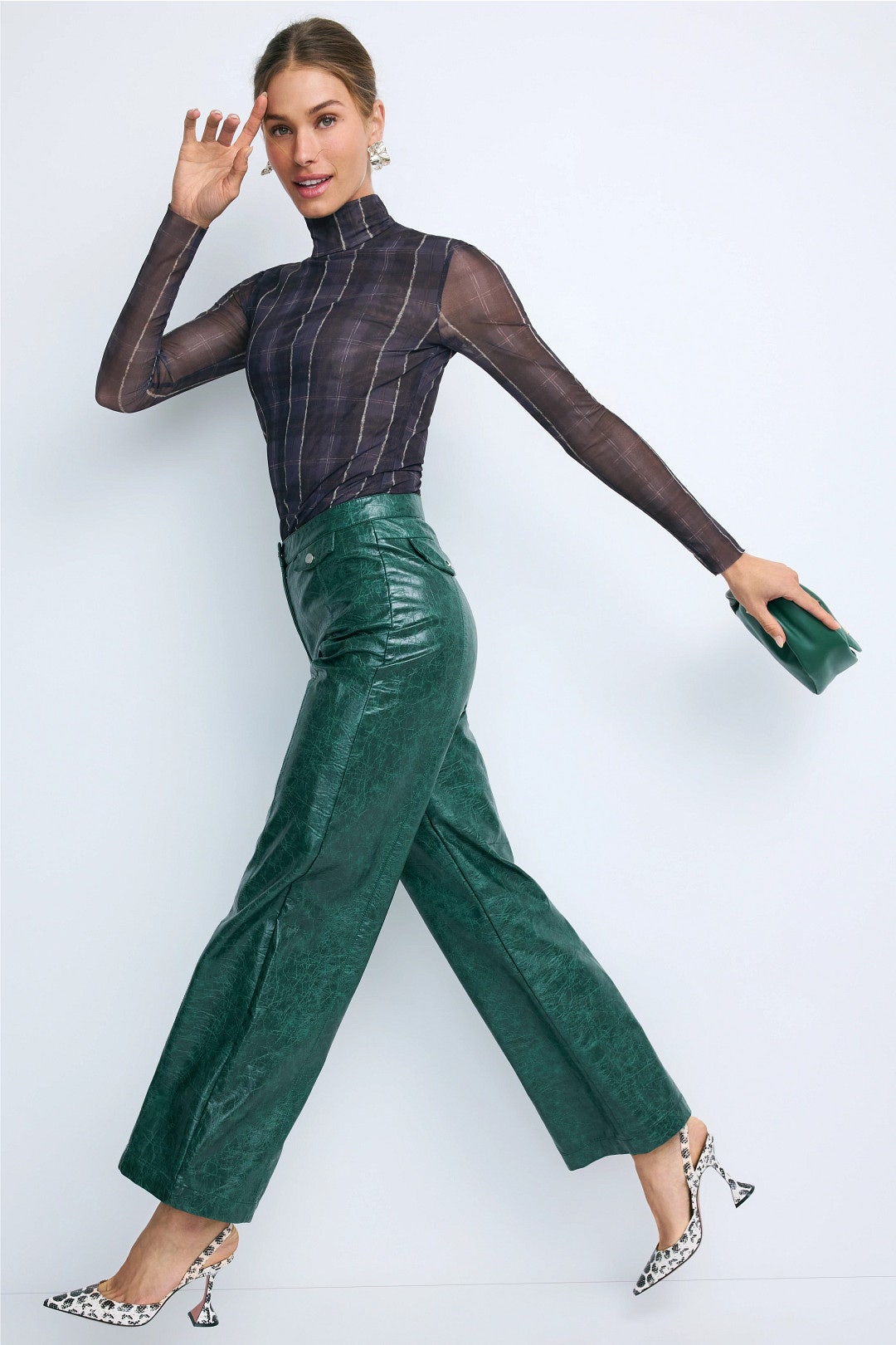 Jodi Plaid Mesh Top by Baum und Pferdgarten 3