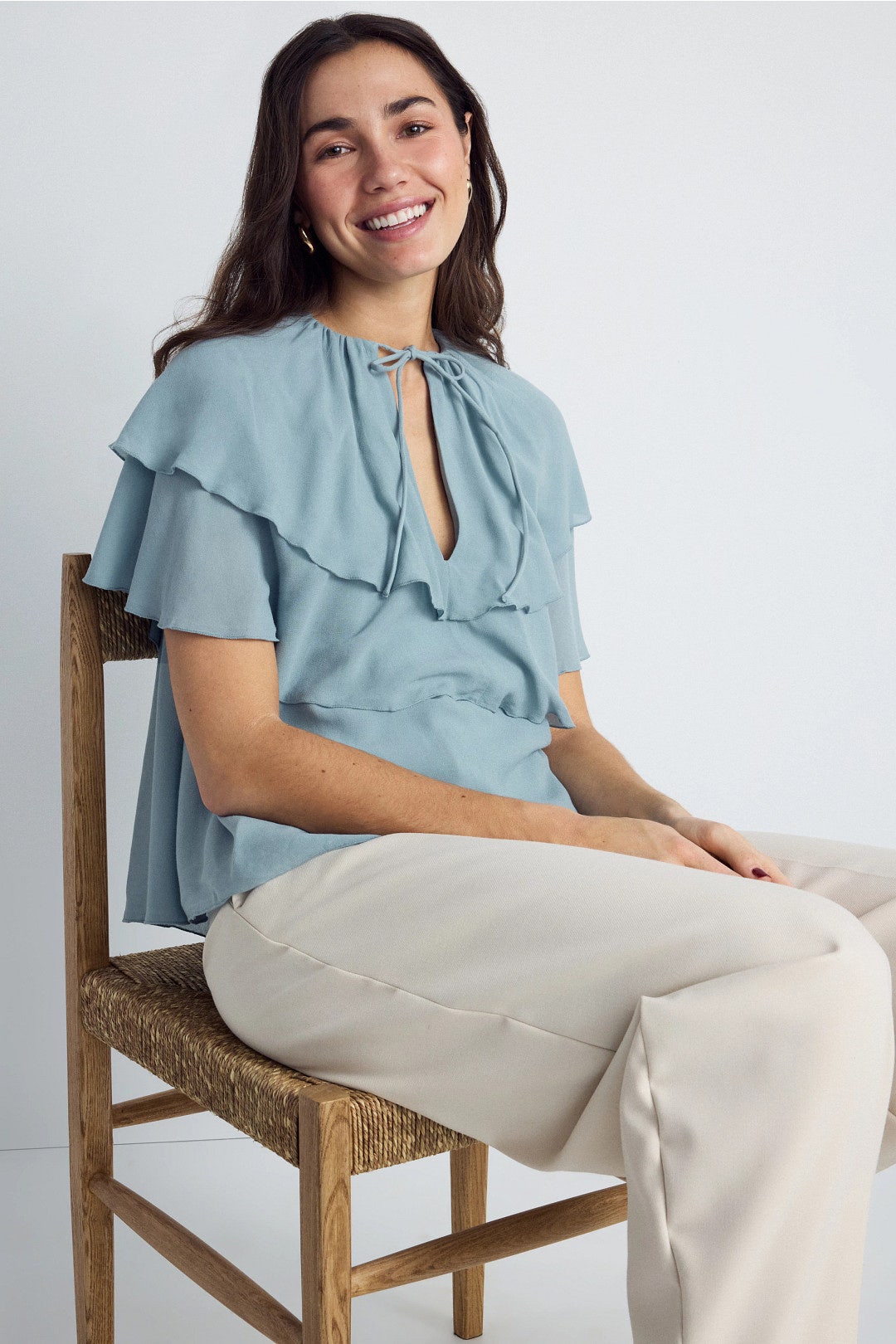 Nina Ruffle Top by By Malene Birger 3