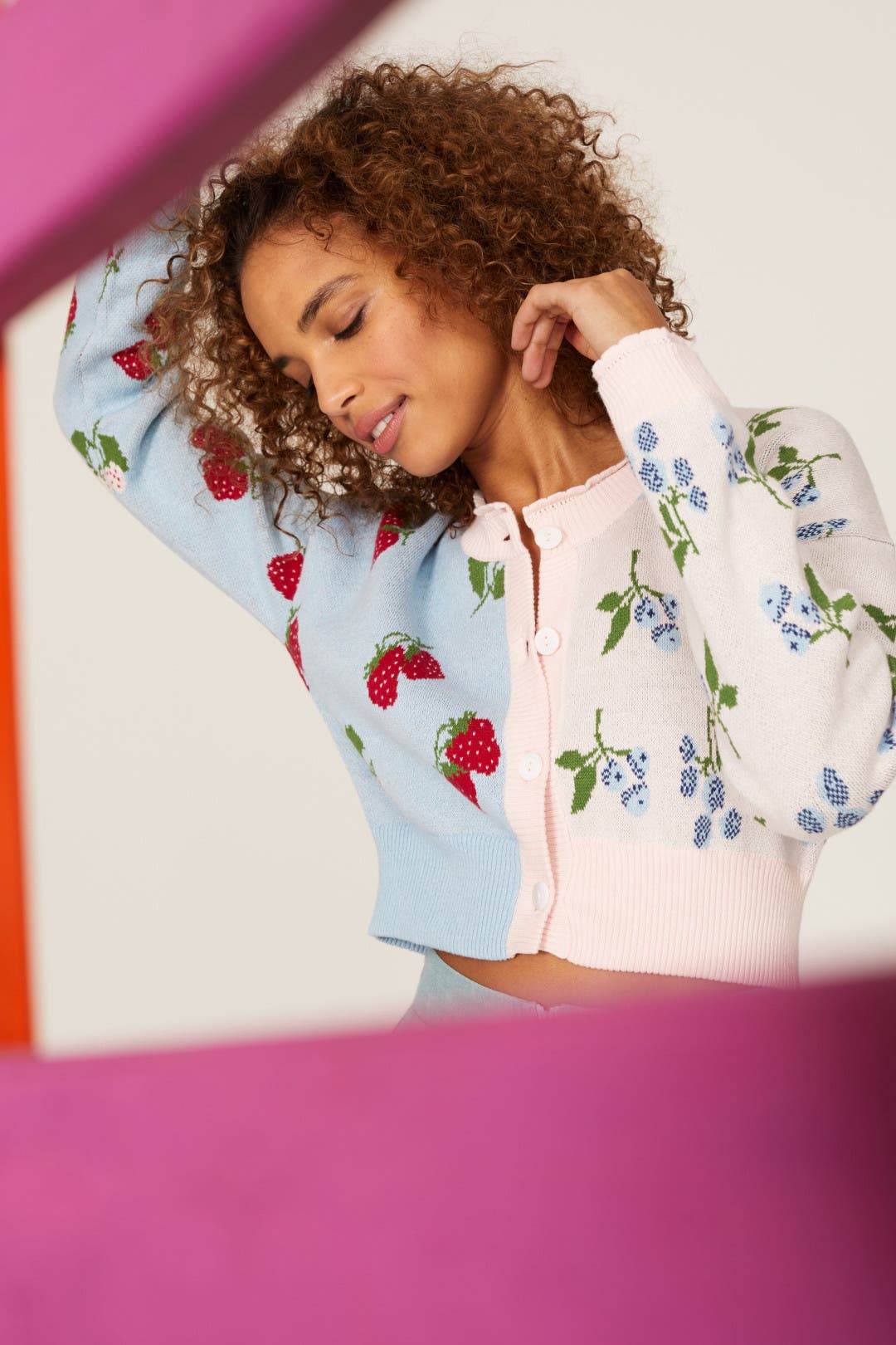 ゆりり♬ページB. ANNABELLE CARDIGAN 2025AW Blake Berry Cardigan by Rachel Antonoff | Rent the Runway
