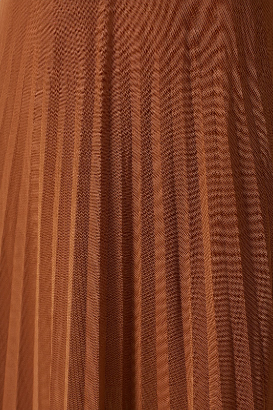 Brown High Neck Pleated Dress by VINCE. 3