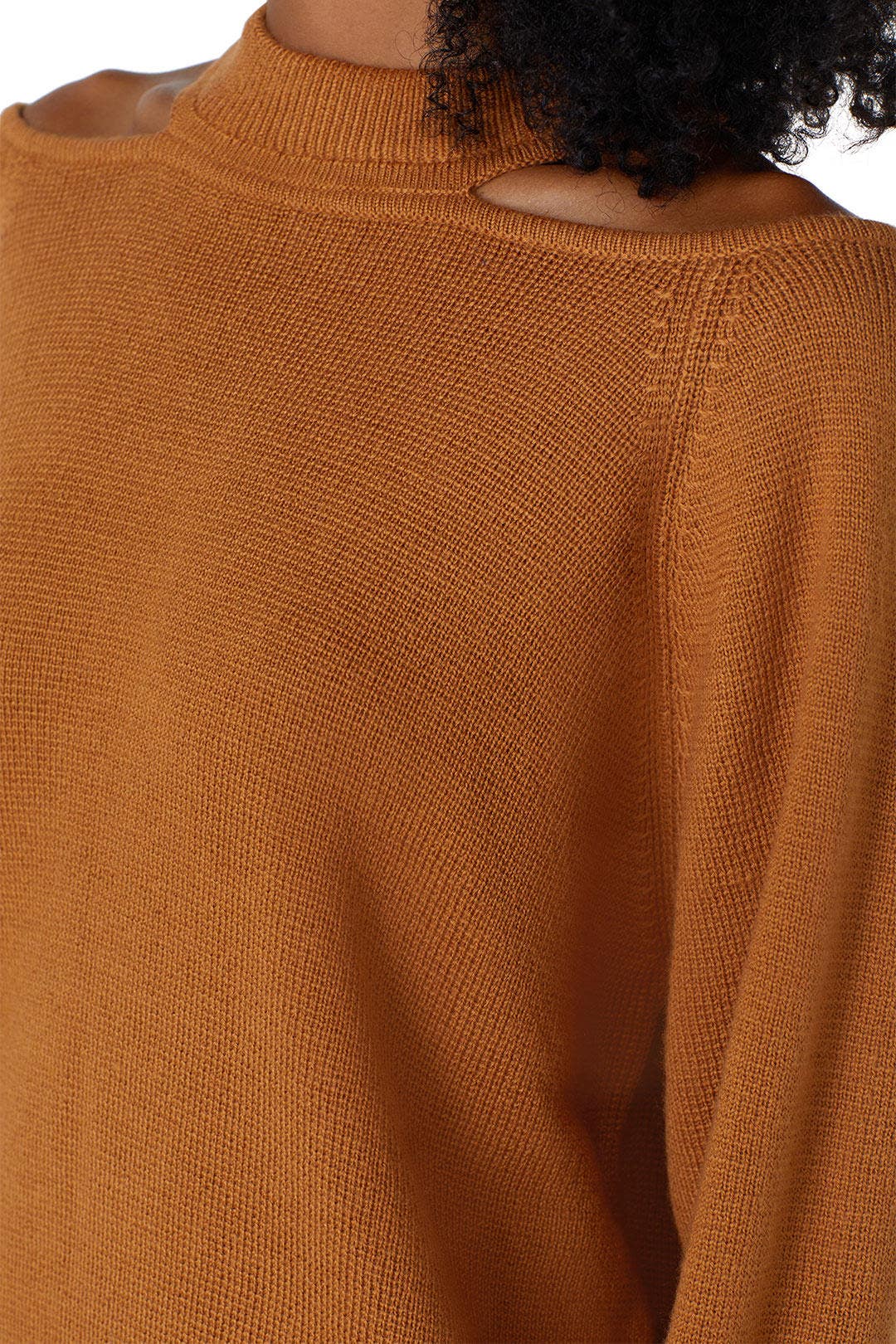 Camel Cold Shoulder Sweater by Jason Wu x RTR 3