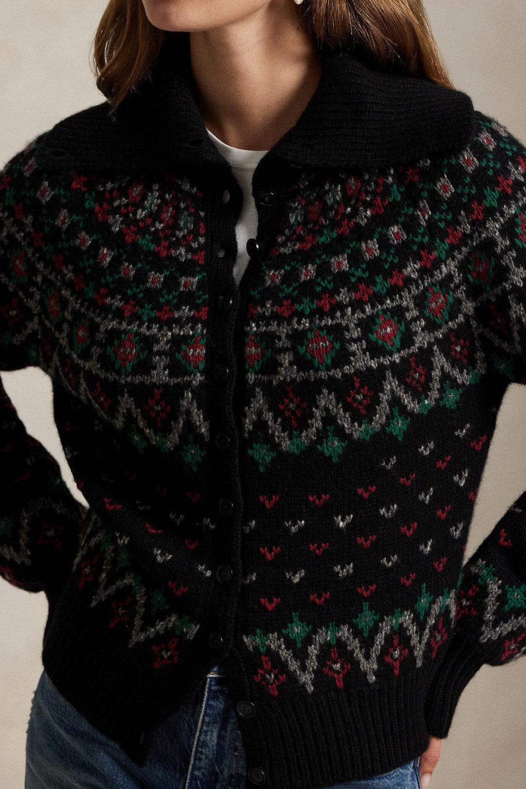 Long Sleeve Collared Cardigan by Polo Ralph Lauren 3