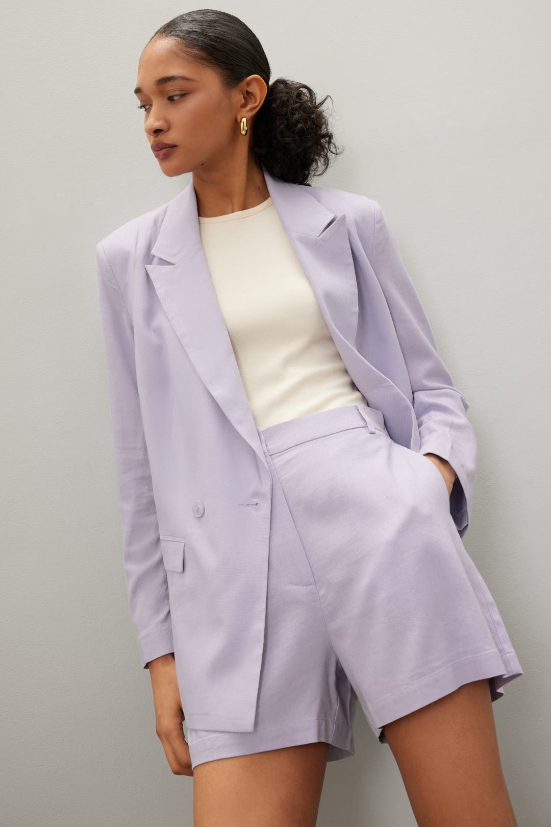 Lilac Linen Blazer by Thakoon x RTR | Rent the Runway