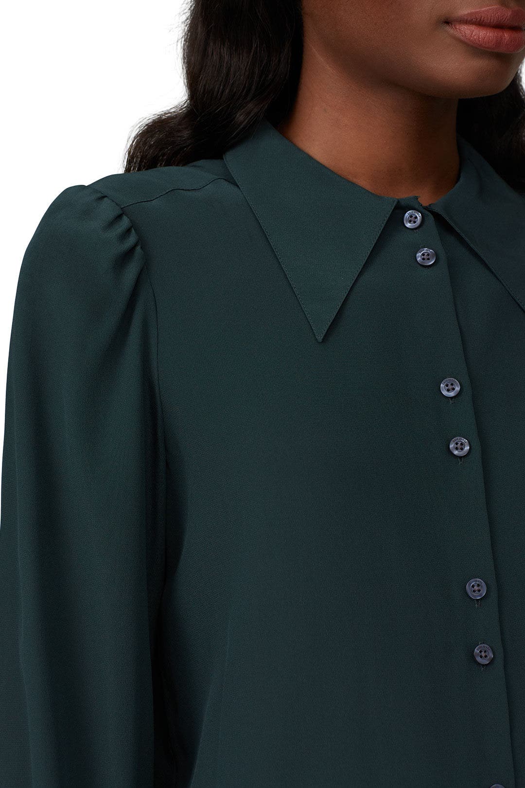 Silk Point Collar Blouse by kate spade new york 3