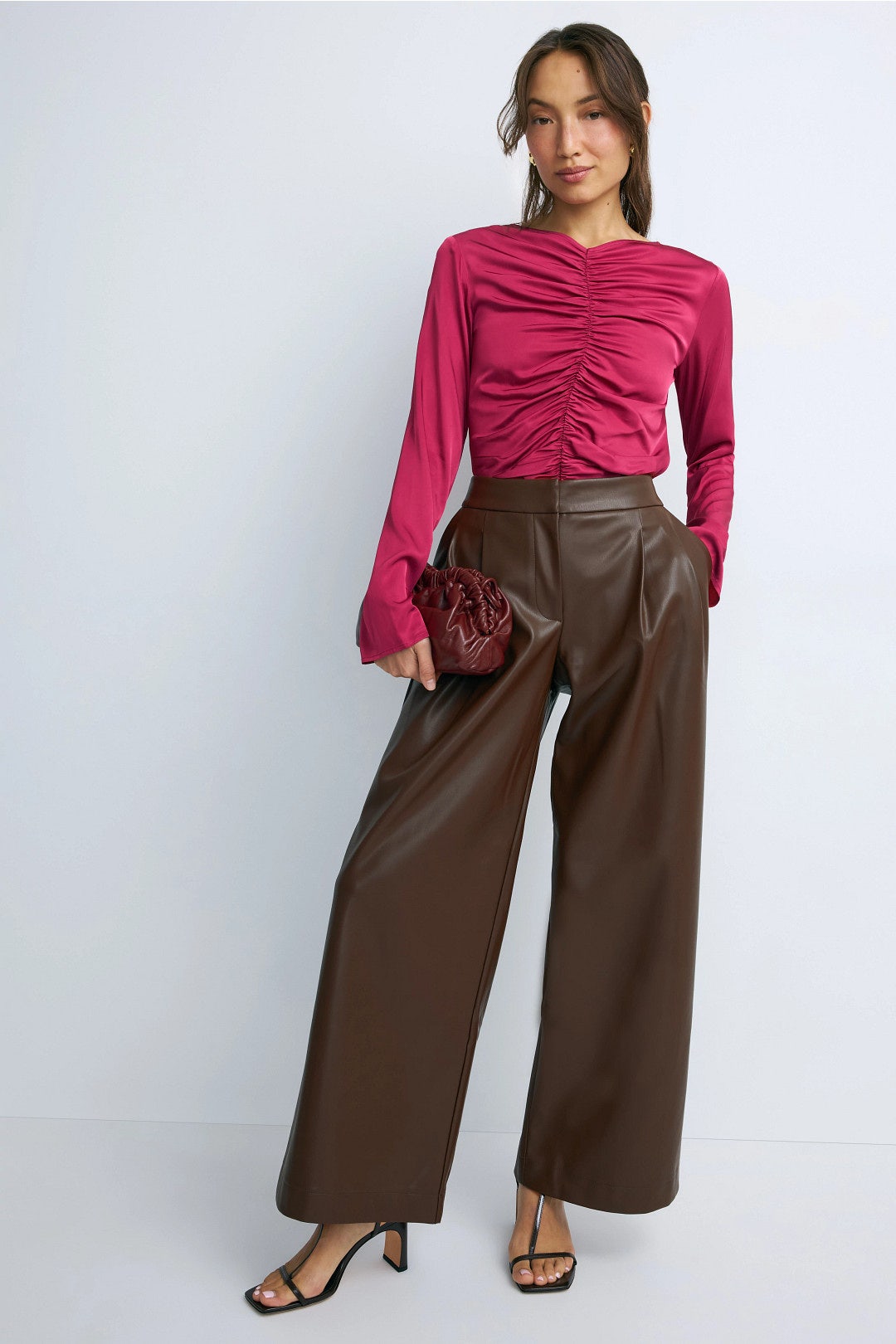 Faux Leather Trousers by Peter Som x RTR 3