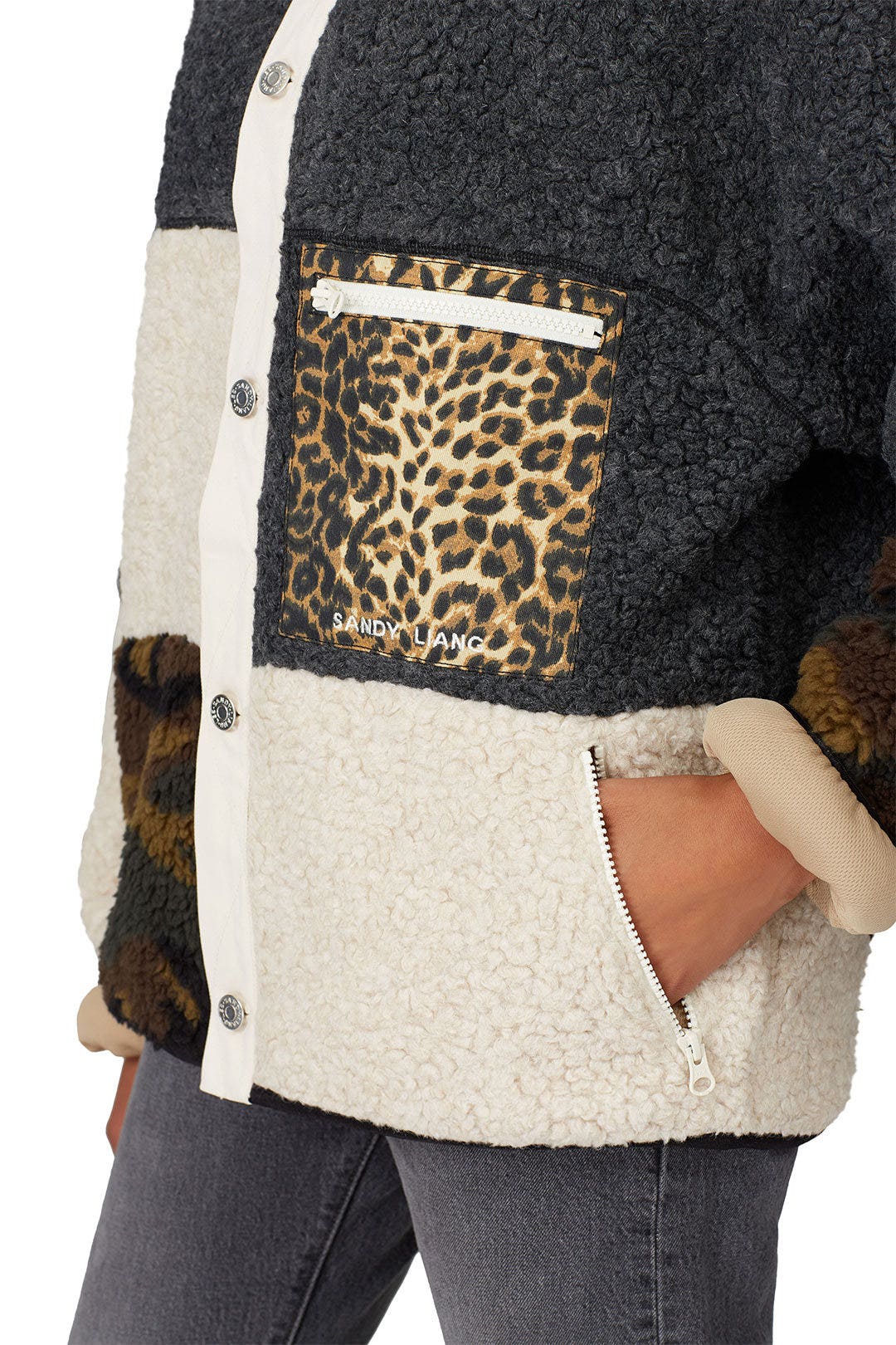 Womp Fleece Jacket by Sandy Liang 3