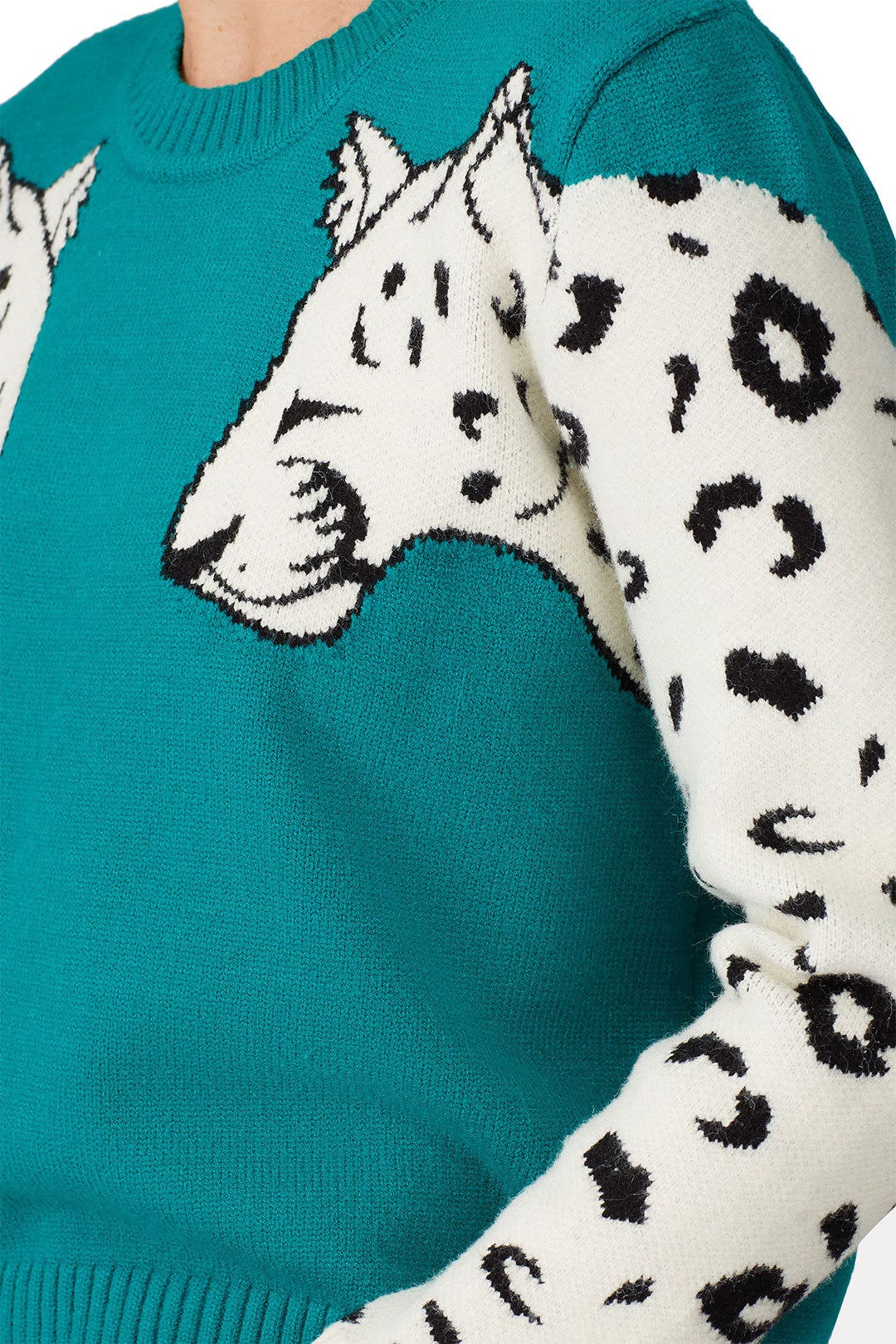 Snow Leopard Knit Sweater by MINKPINK 3