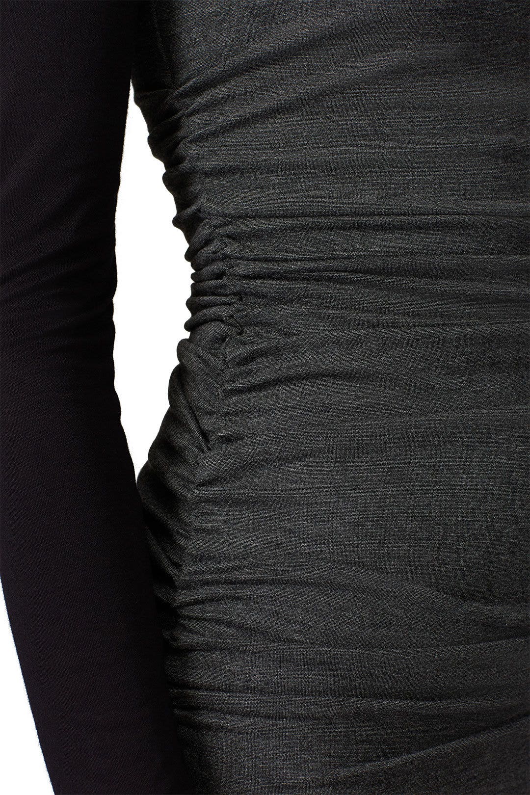 Grey Ruched Dress by Nicole Miller 3