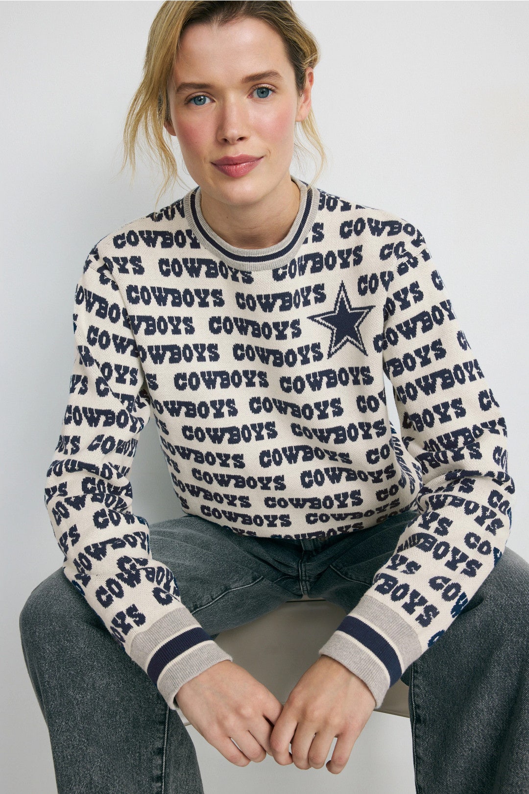 Dallas Cowboys Logo Sweater by Terez 3
