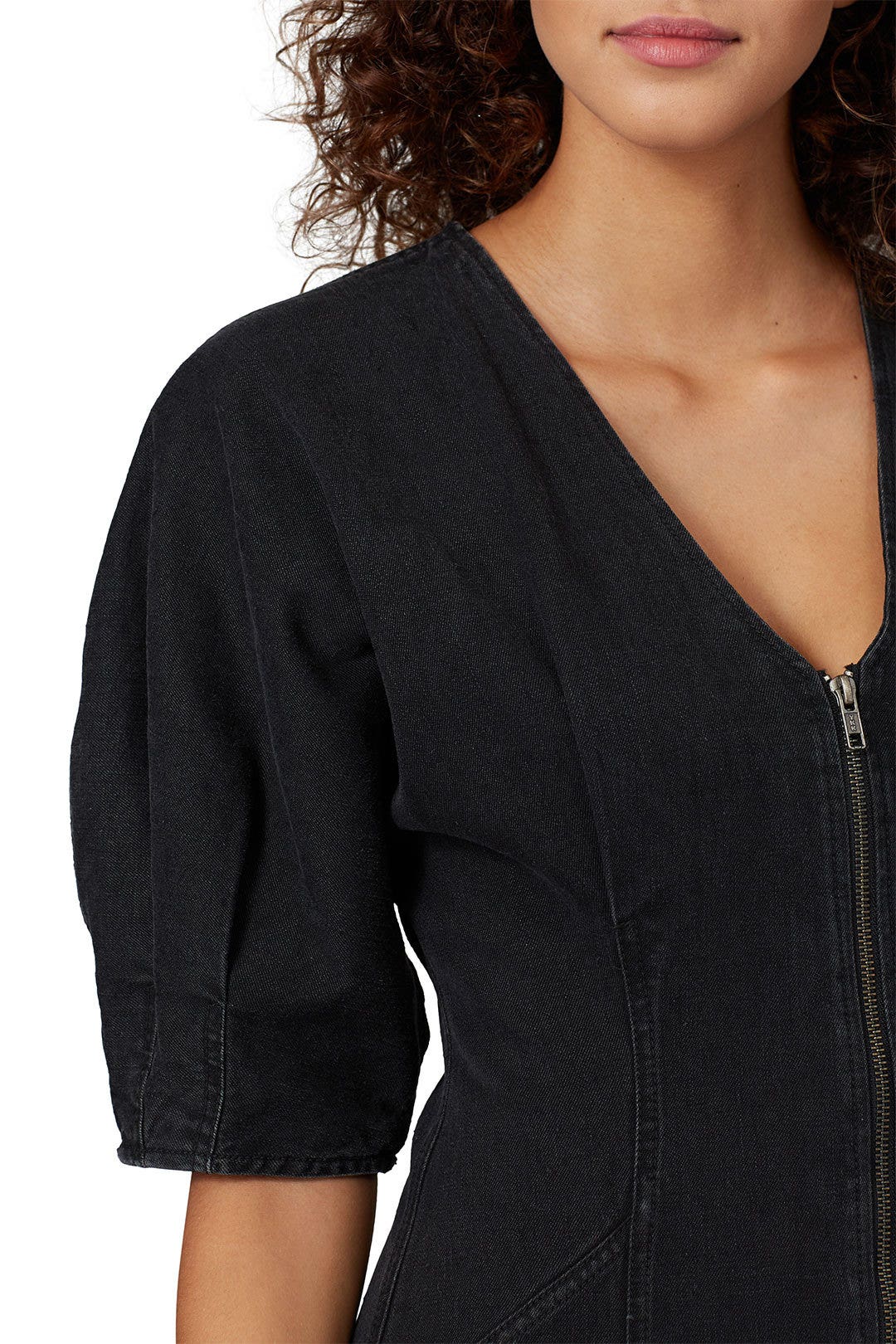Black Denim Sophie Dress by Mara Hoffman 3