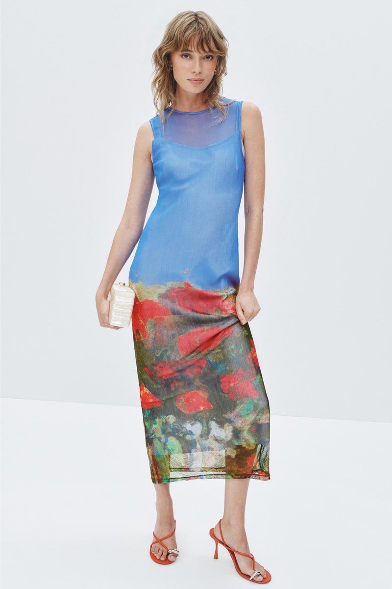 Rose Field Mesh Maxi Dress by Wynn Hamlyn - Photo 3