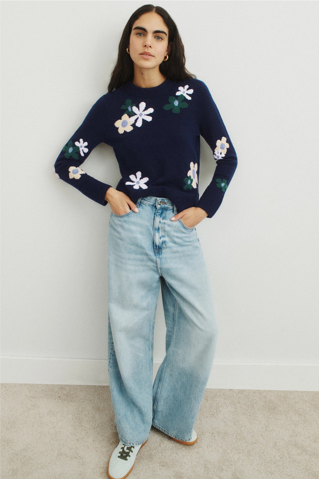 Groovy Flower Sweater by CeCe 3