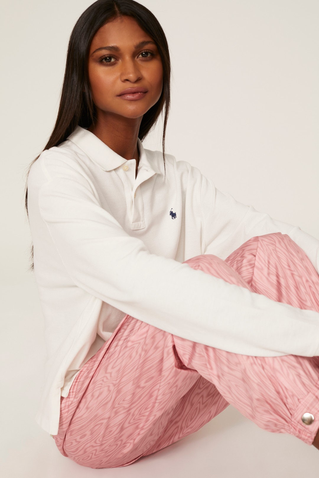 White Long Sleeve Polo by Polo Ralph Lauren 3