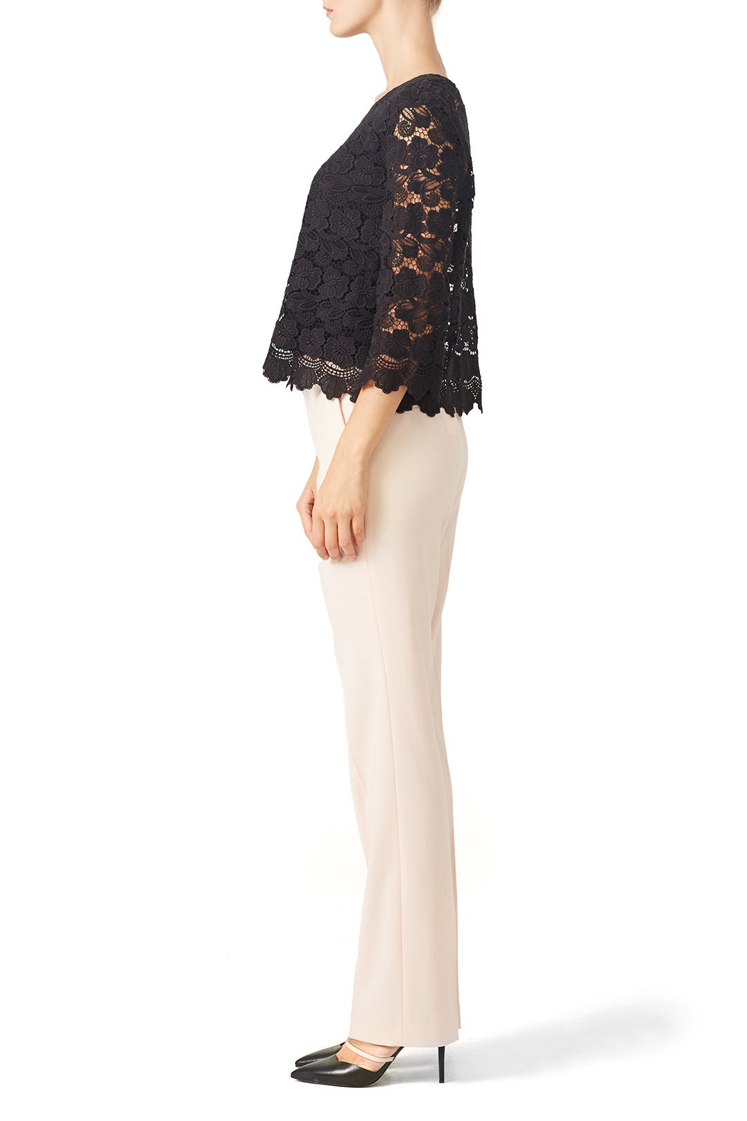 Black Rayna Lace Top by Rebecca Minkoff 1