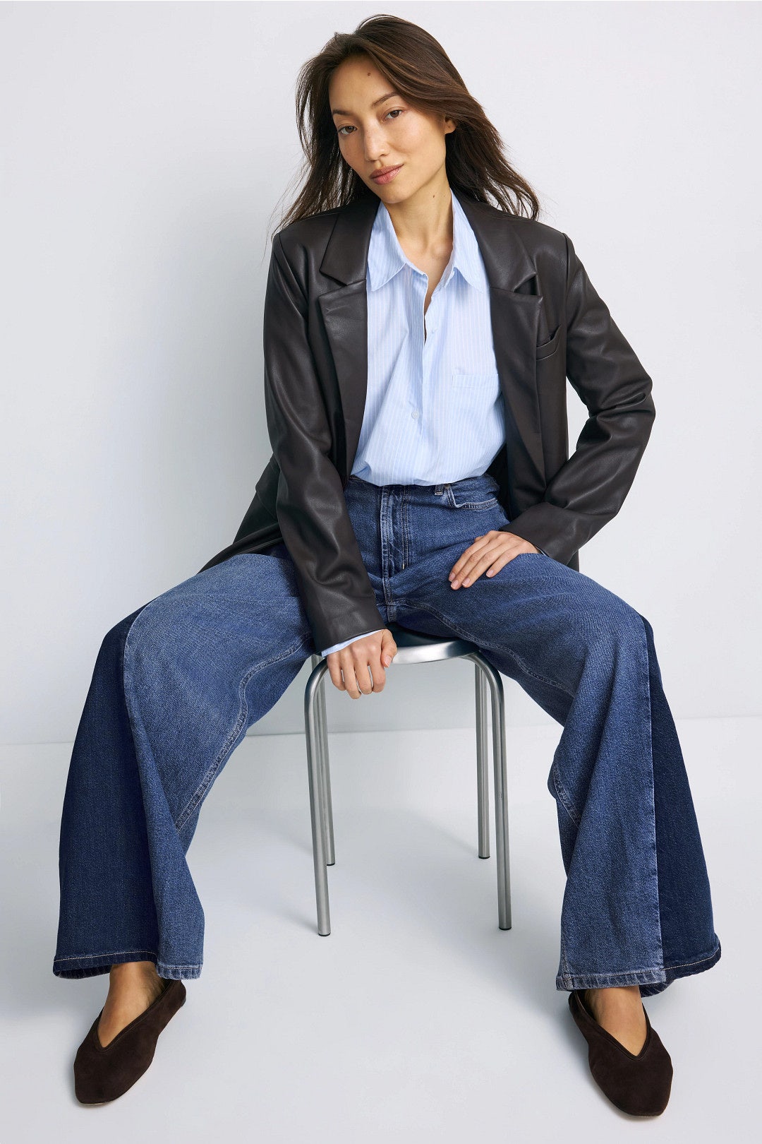 Two Tone Wide Leg Jeans by Rails 3