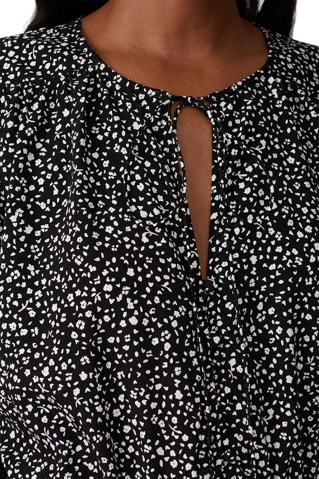 Black Ditsy Midi Dress by Sweet Baby Jamie 3