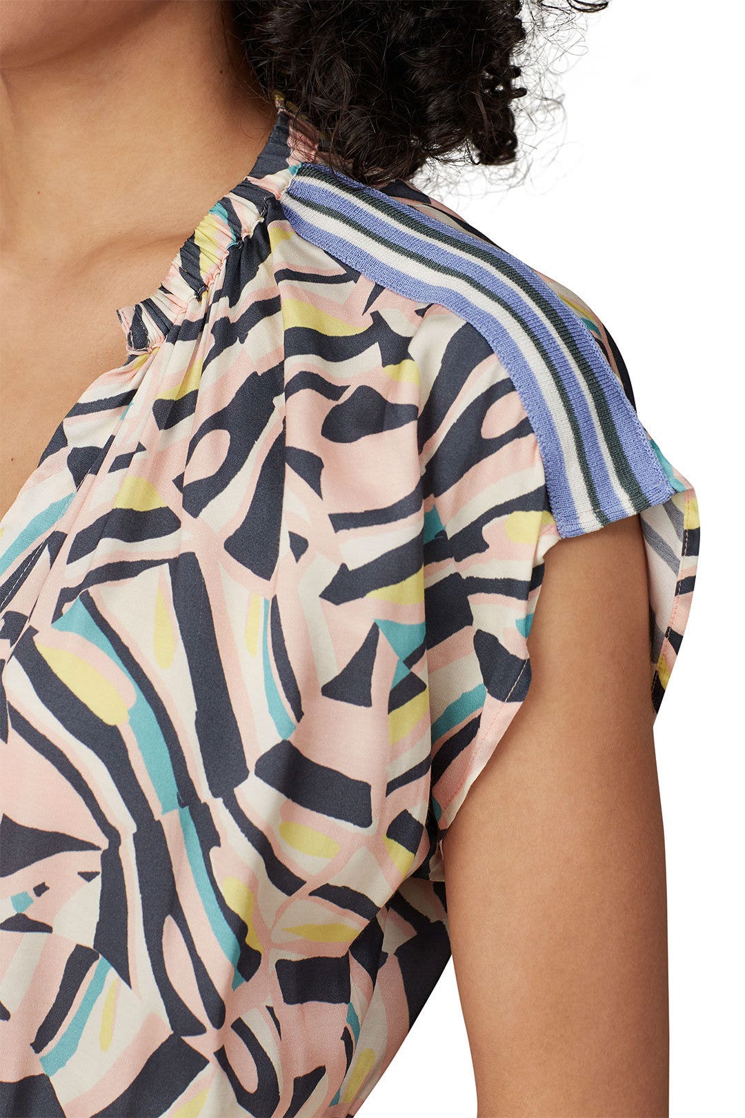 Pink Multi V-Neck Dress by sita murt 3