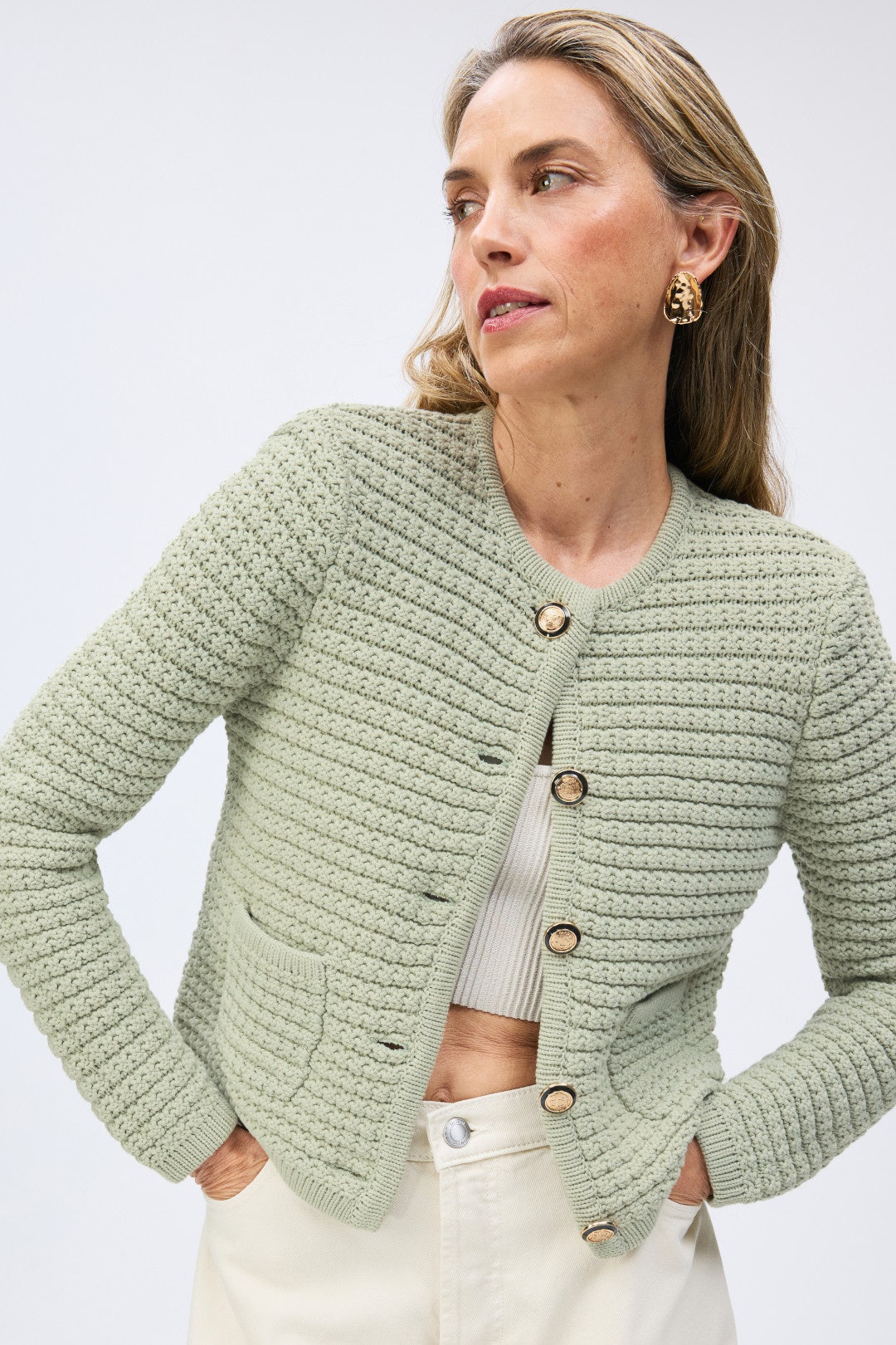 Sage Gaspard Cardigan by ba&sh 3