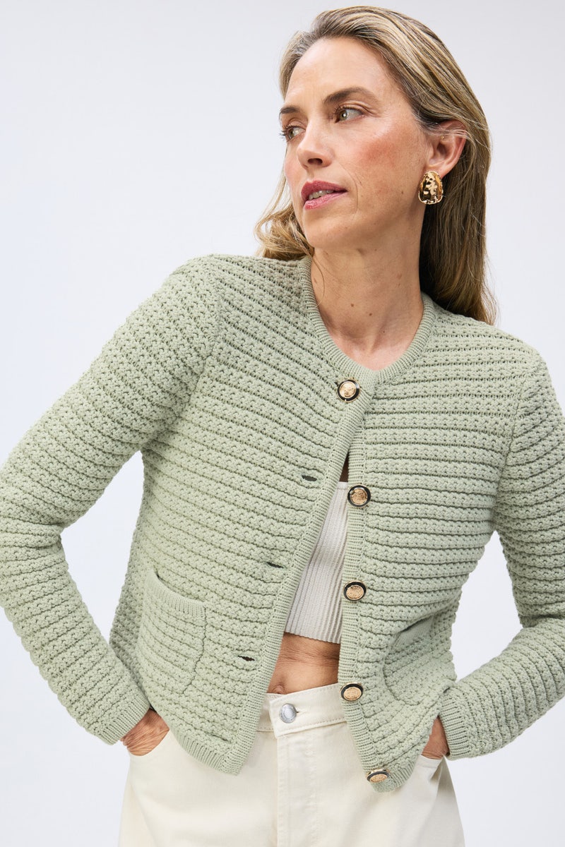 Sage Gaspard Cardigan by ba&sh - Photo 3