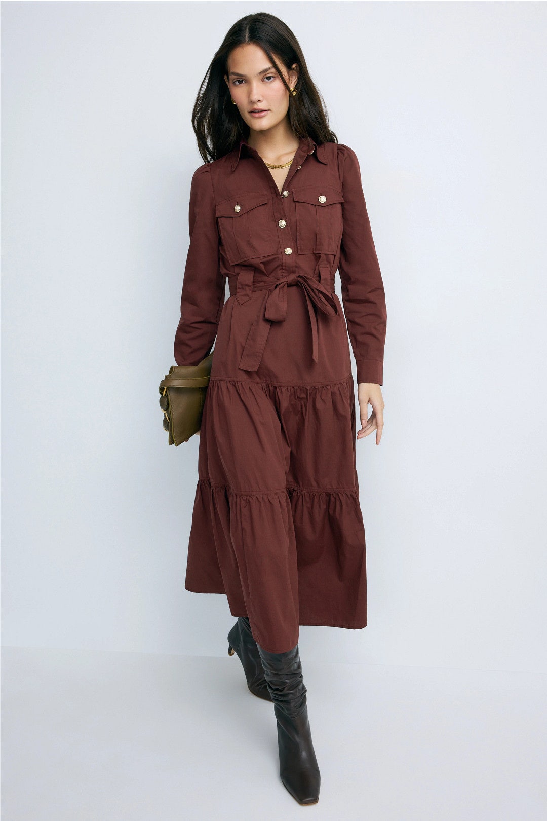 Tie Waist Shirt Dress by Derek Lam 10 Crosby x RTR 3