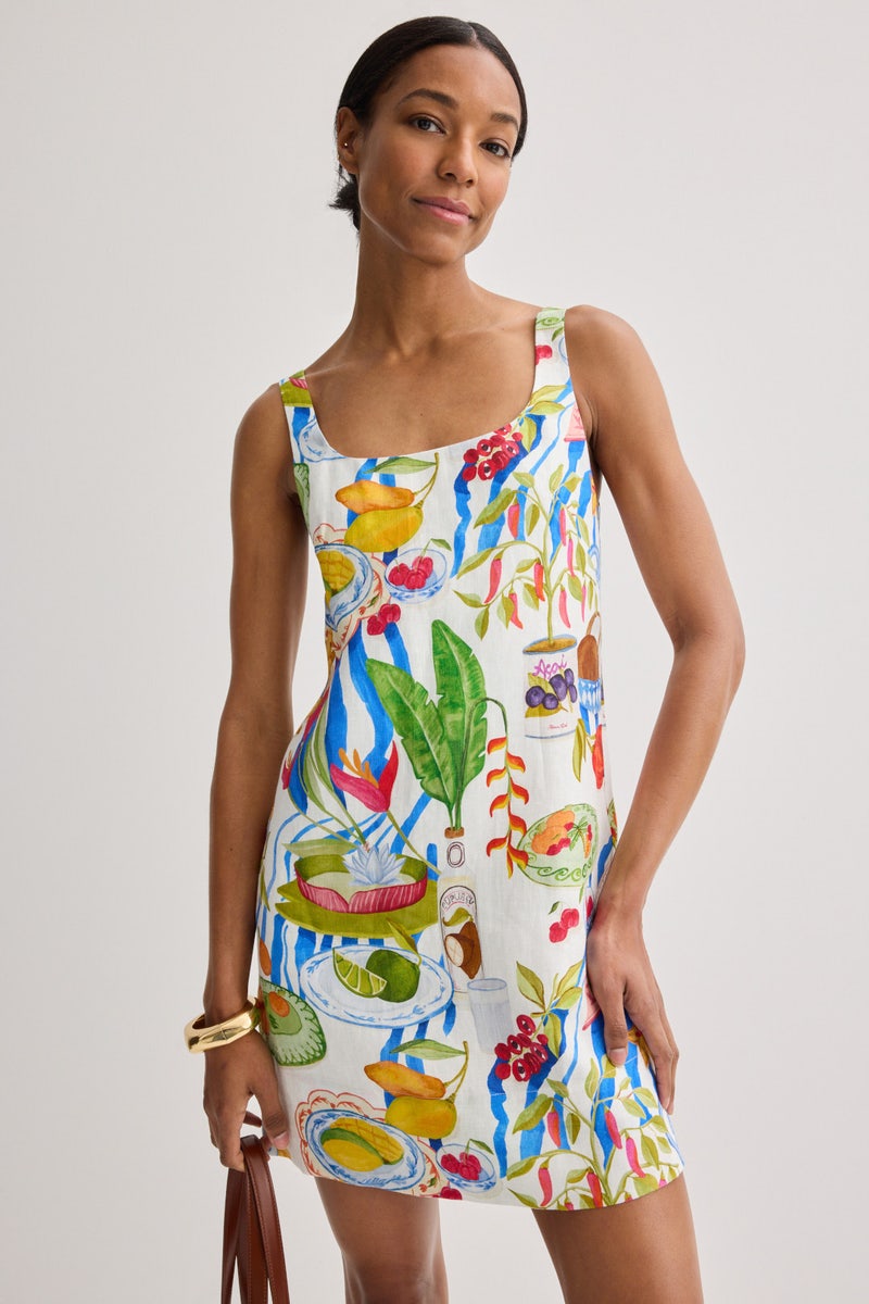 Fresh Table Off-white Mini Dress by FARM Rio - Photo 3
