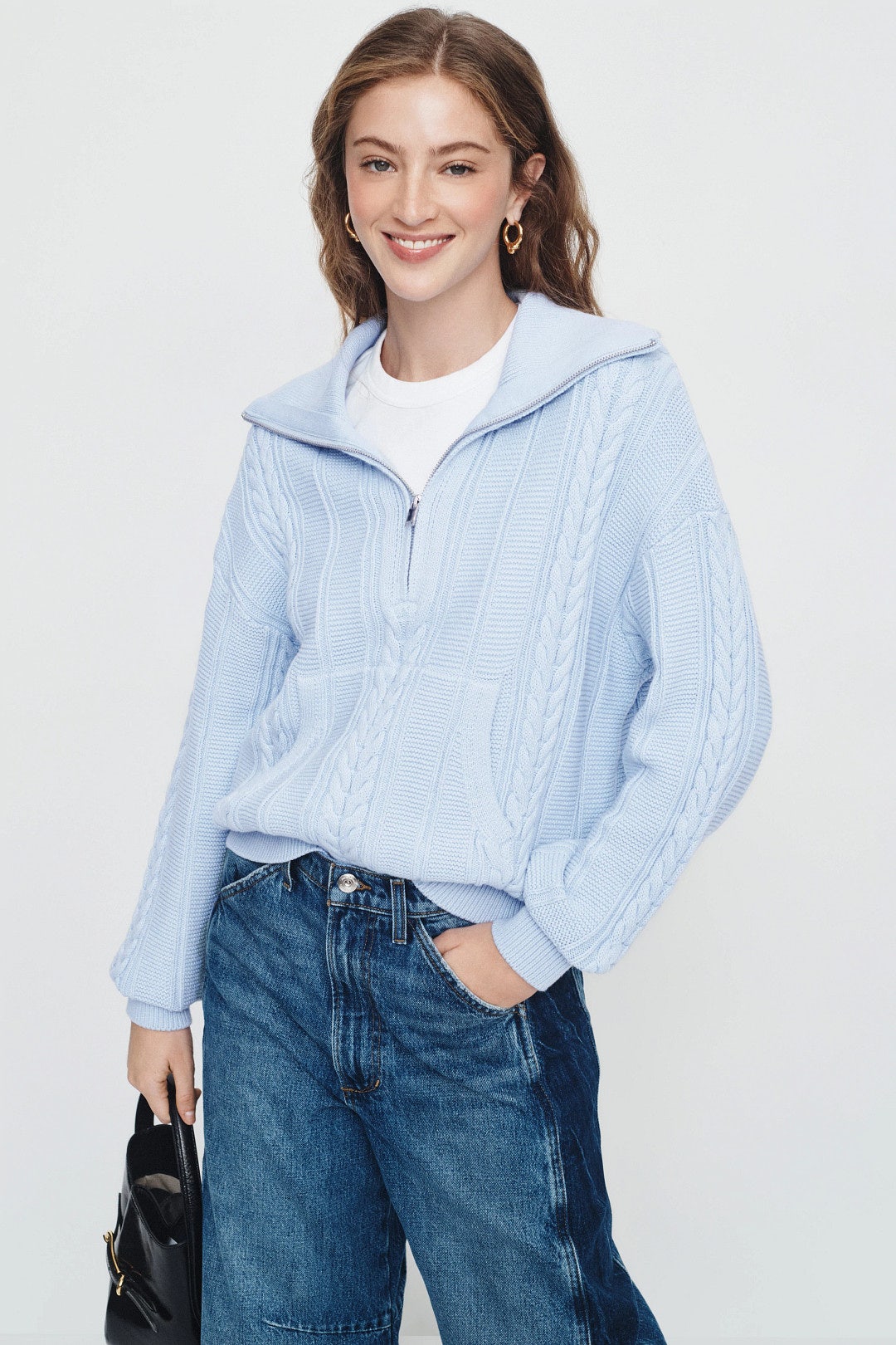 Karin Half Zip Sweater by Fifteen Twenty 3