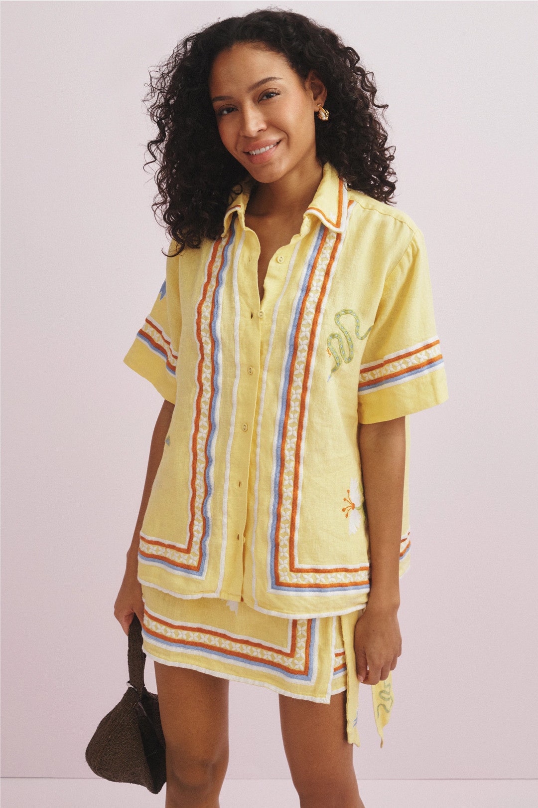 Yellow Darcy Shirt by Soleil Soleil 3
