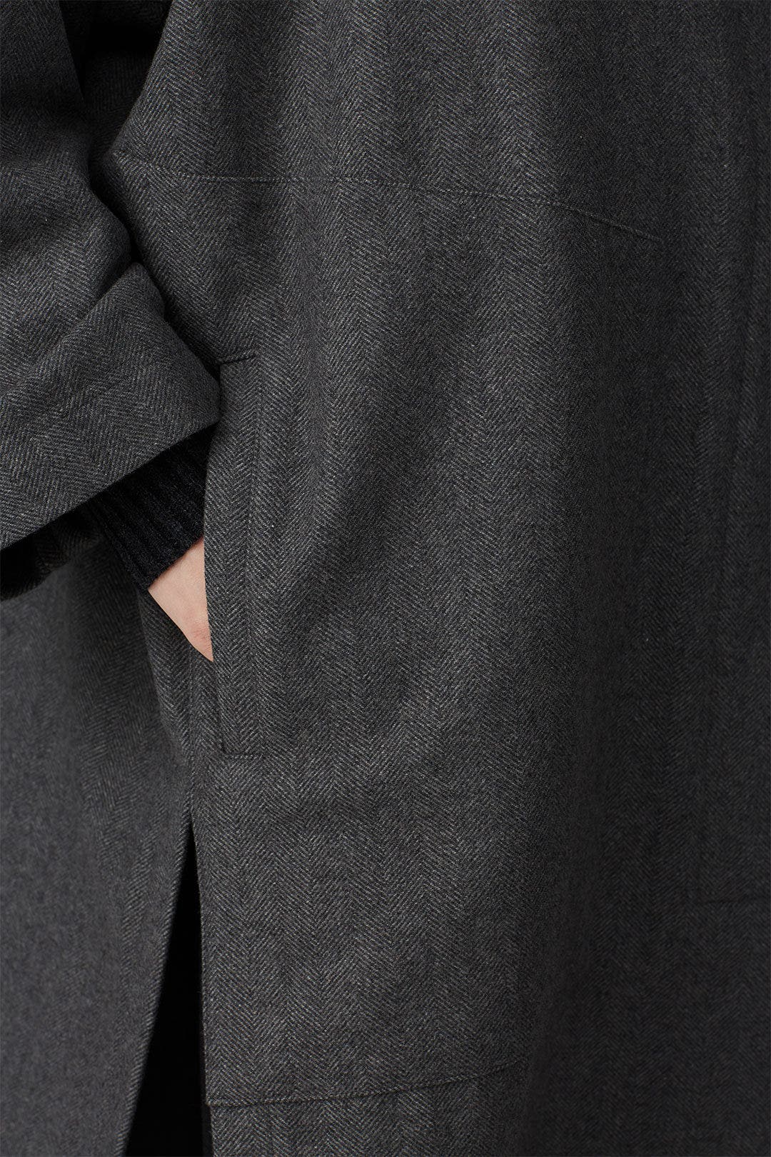 Herringbone Wool Coat by Tome 3