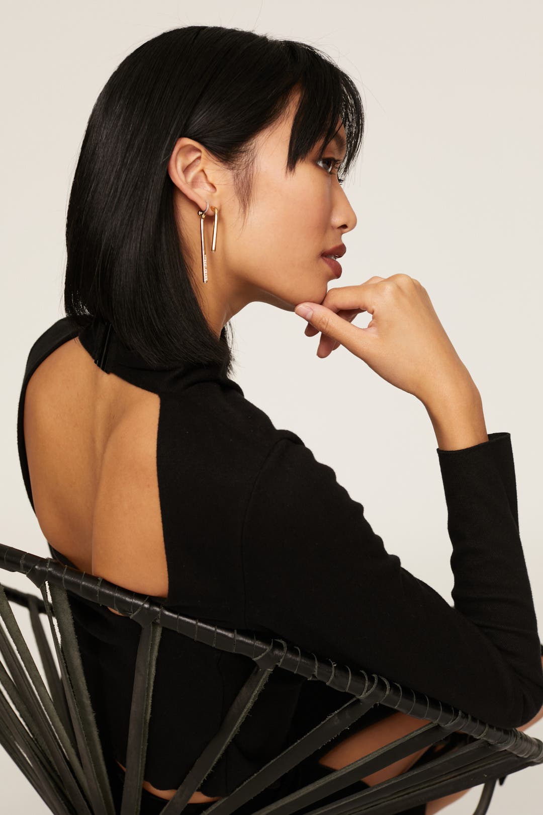 Draped Twist Neck Top by VINCE. | Rent the Runway
