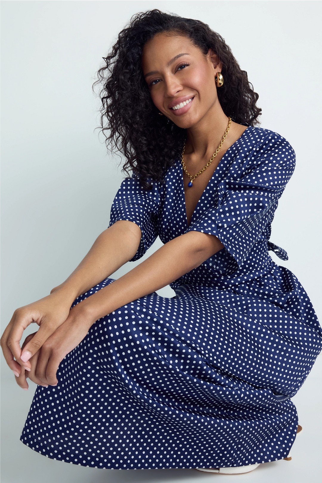 Verona Polka Dot Midi Dress by A Bronze Age 3