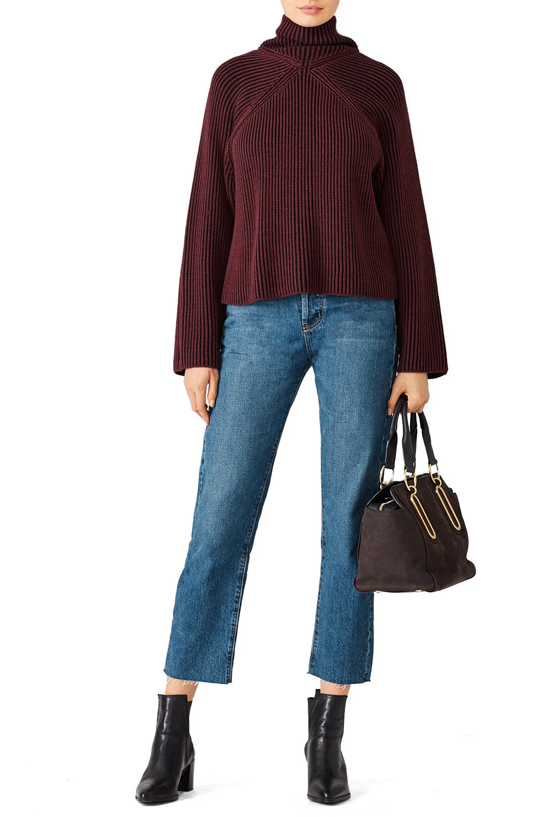 Aubergine Sweater by Tara Jarmon 3