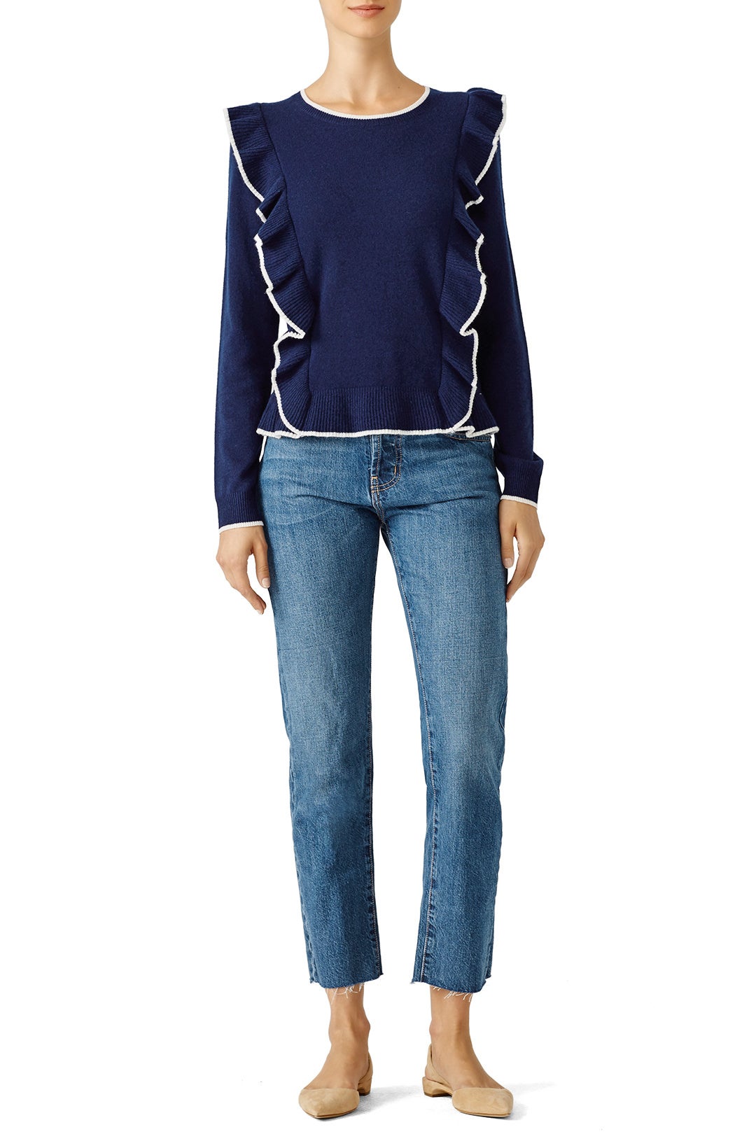 Nora Ruffle Sweater by Draper James 3