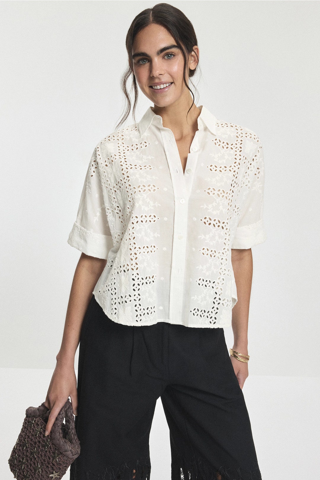 Alisa Eyelet Top by Fifteen Twenty 3