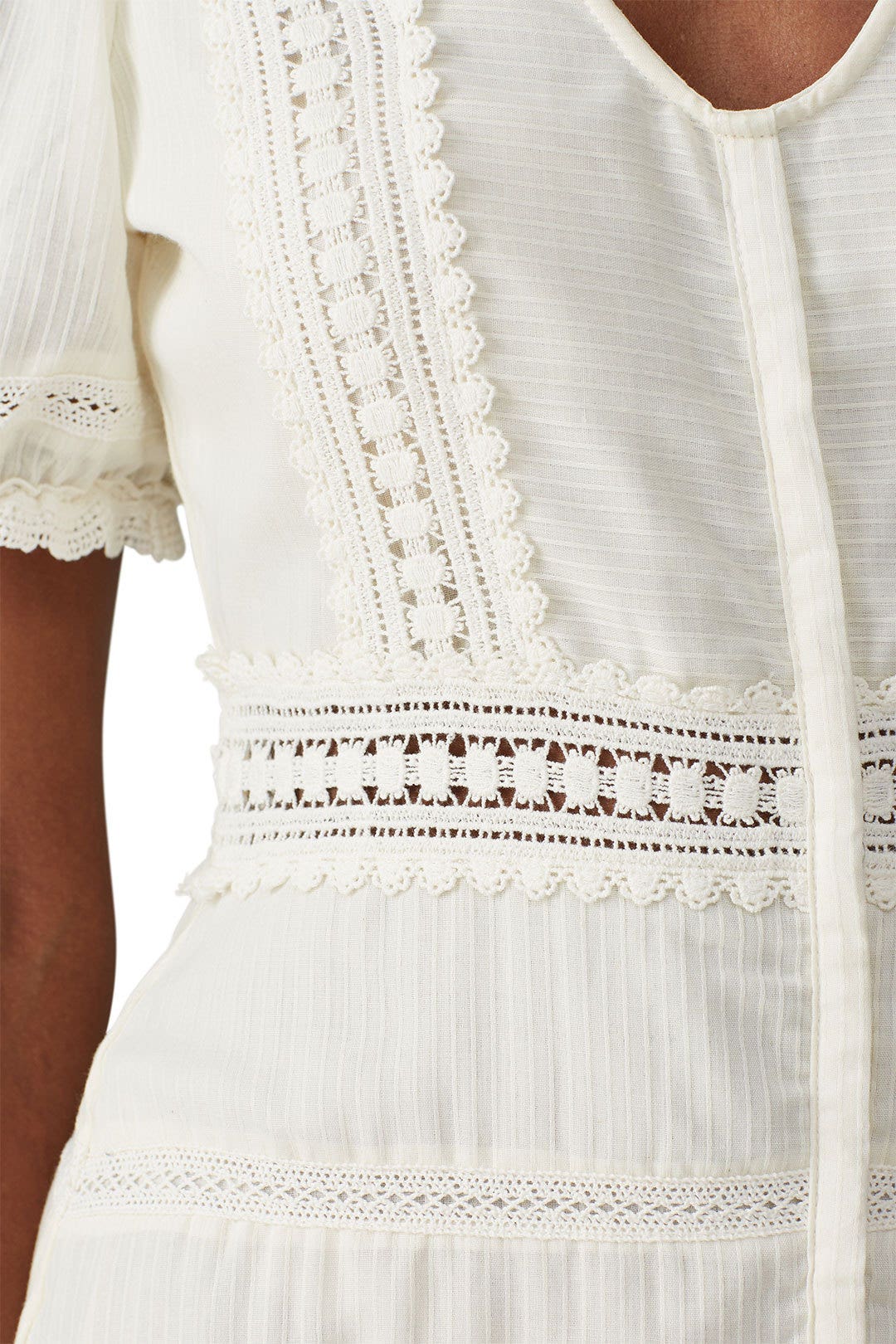 Ivory Lace Midi Dress by Sweet Baby Jamie 3