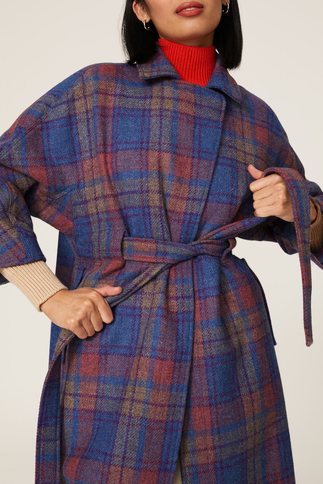 Alexa Plaid Coat by Hofmann Copenhagen | Rent the Runway