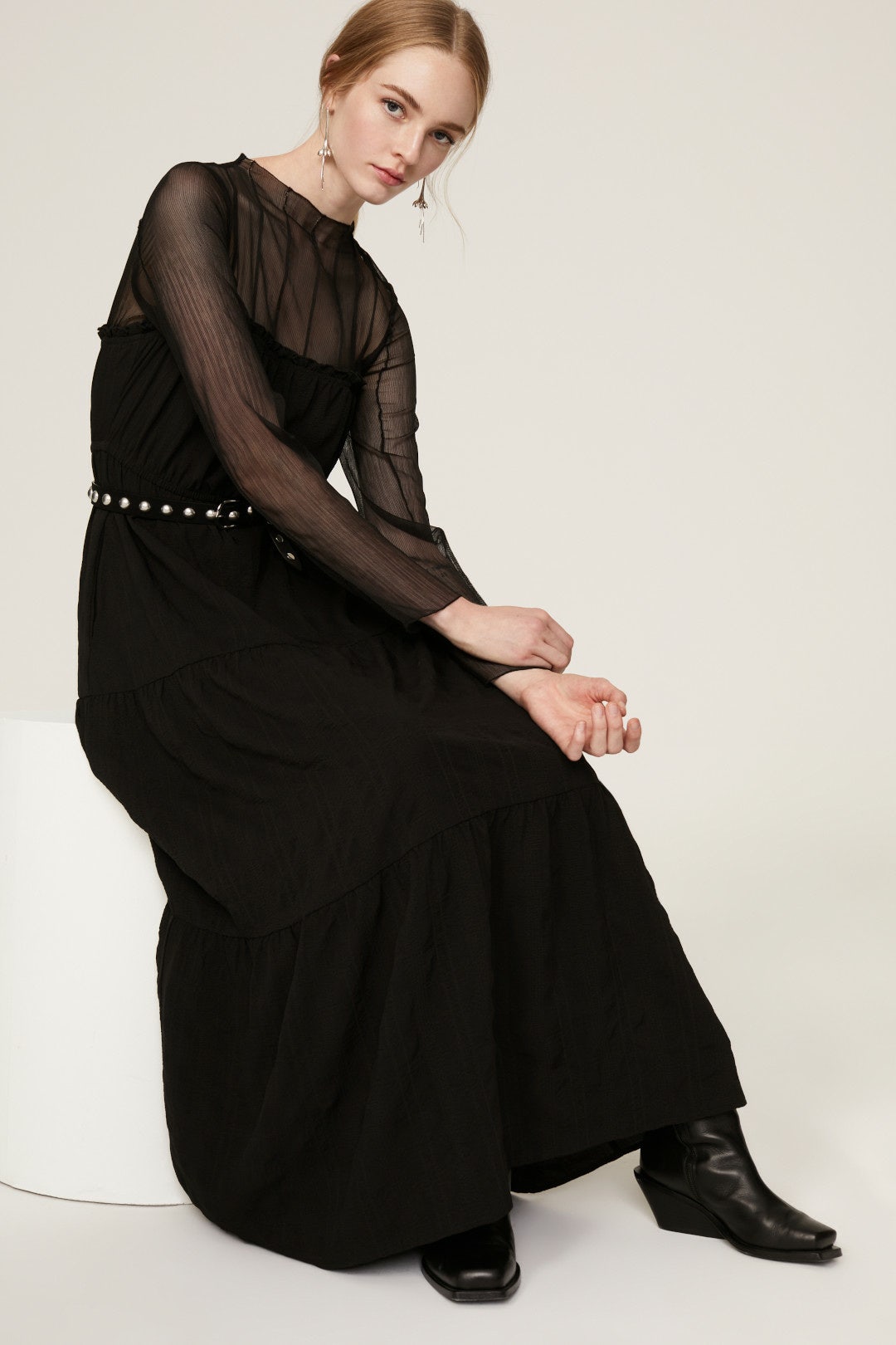 Sheer Midi Dress by Pamela Love x RTR 3