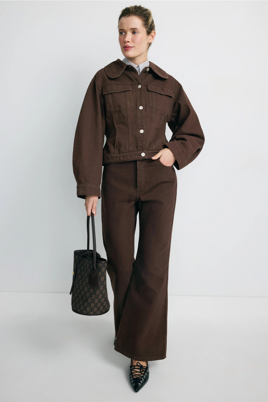 Villies Curved Collar Jacket by By Malene Birger 3