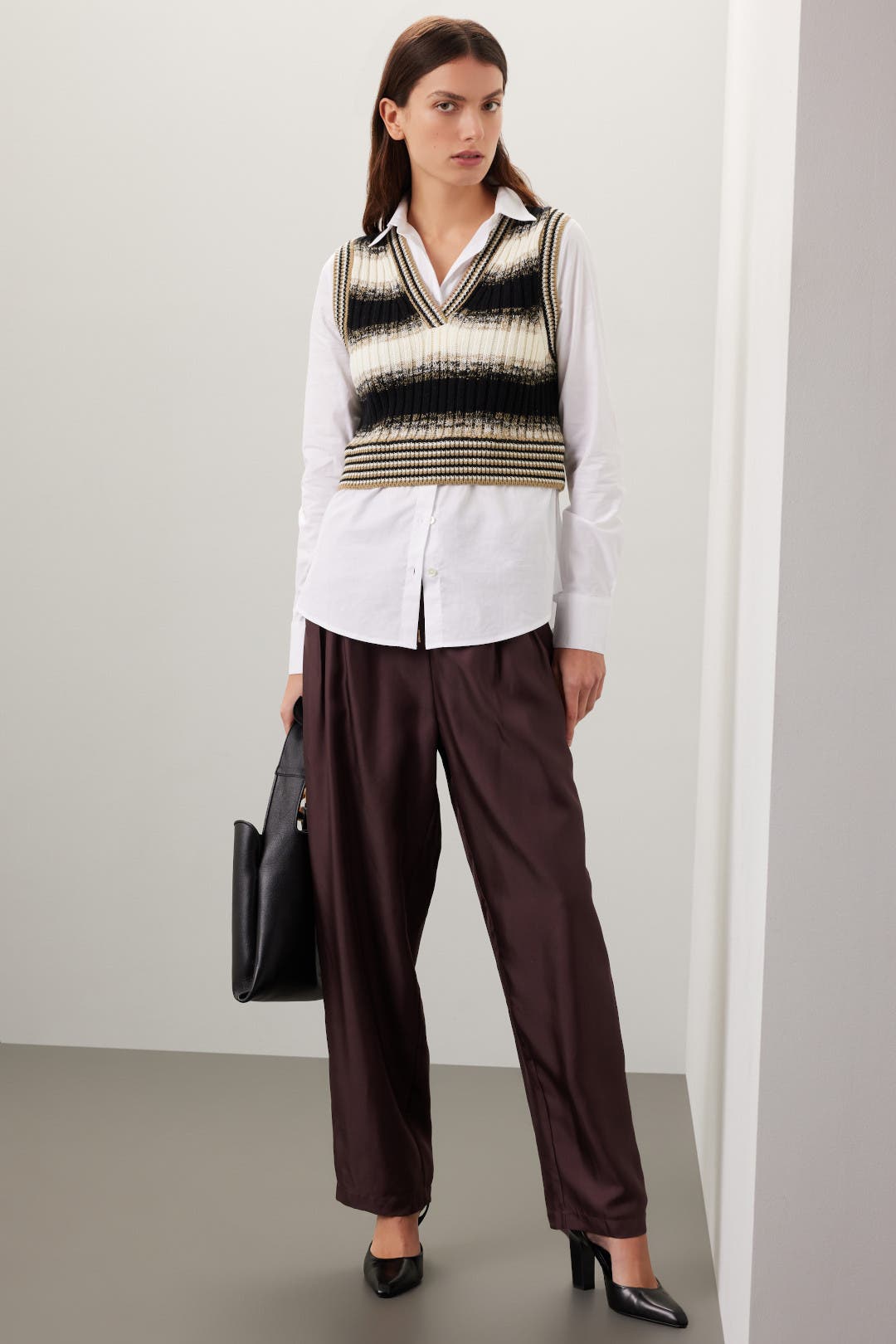 Spear Mixed Media Vest by Veronica Beard | Rent the Runway