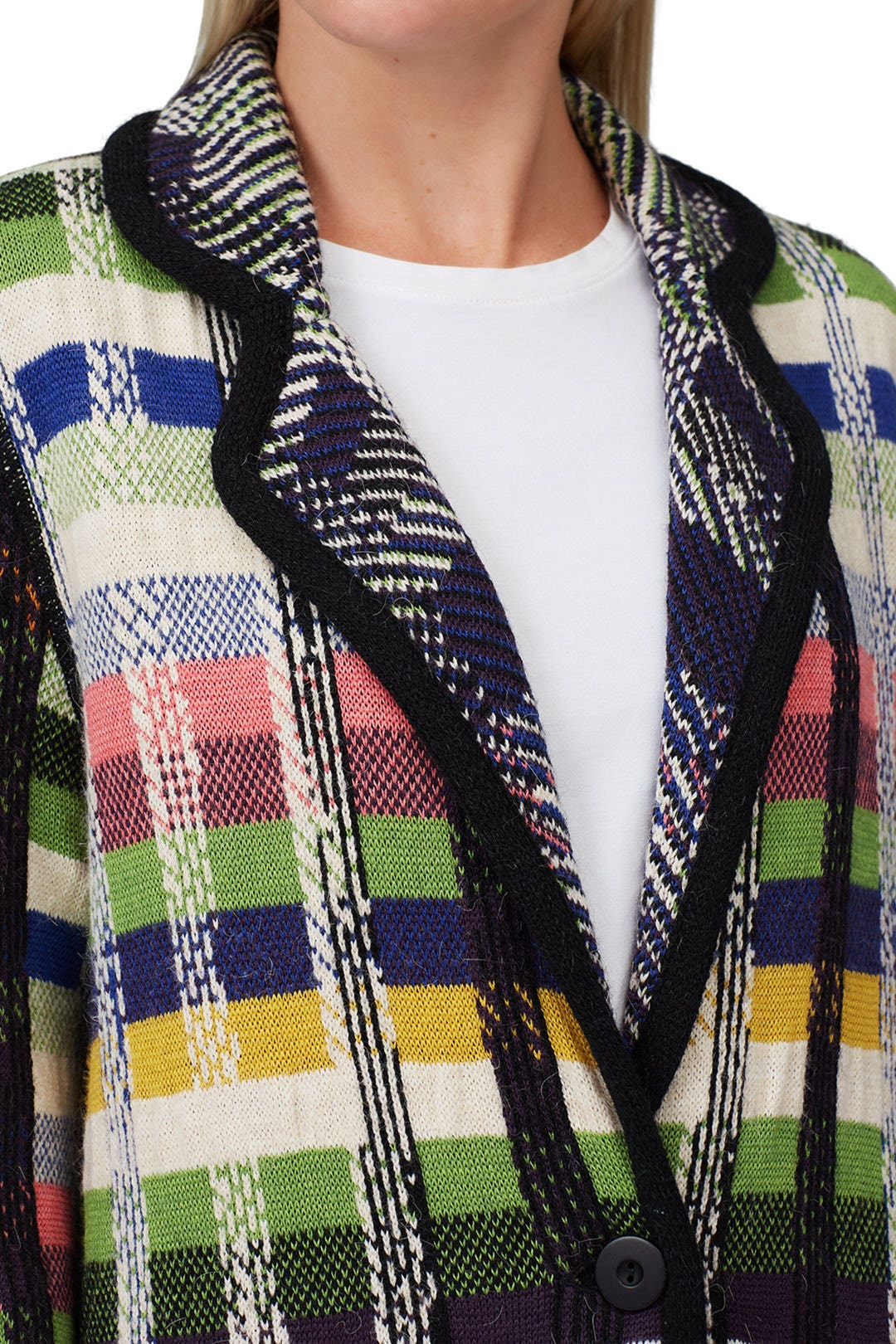 Three Button Plaid Coat by Aldomartins 3