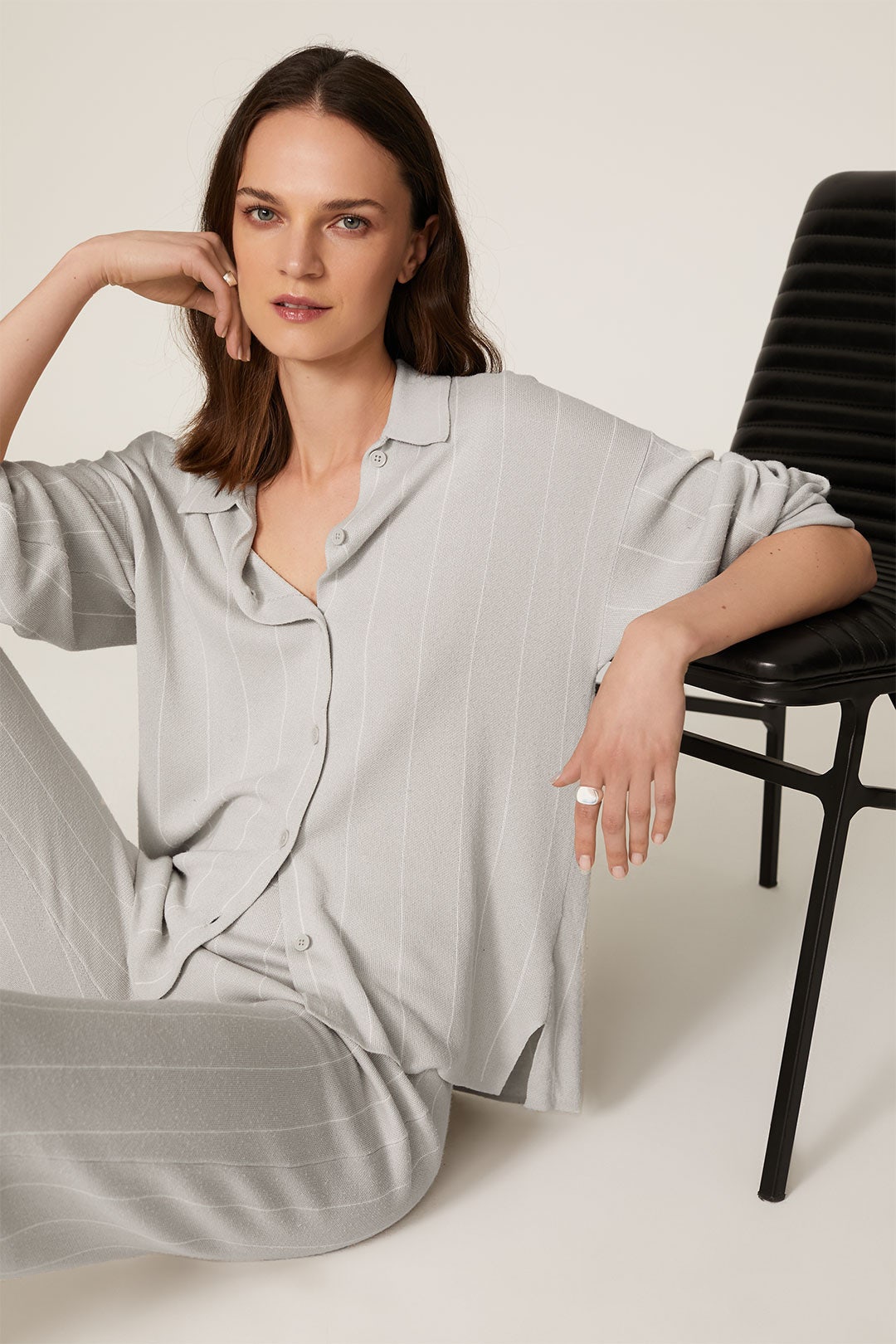 Grey Unstructured Button Down by Club Monaco 3