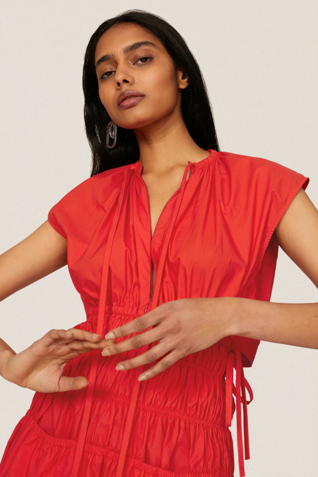 ワンピース L'Or LAUBEBLANC Drawstring Dress Drawstring Midi Dress by Proenza Schouler White Label | Rent