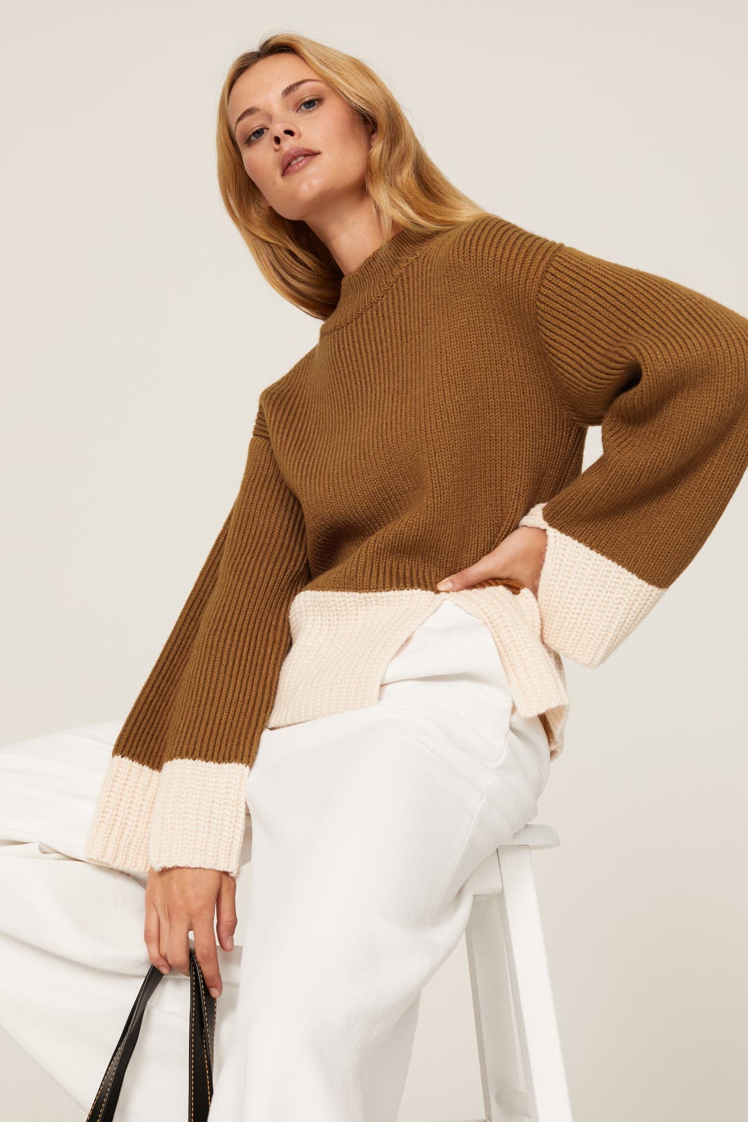 Slit Colorblock Sweater by Victor Alfaro x RTR | Rent the Runway