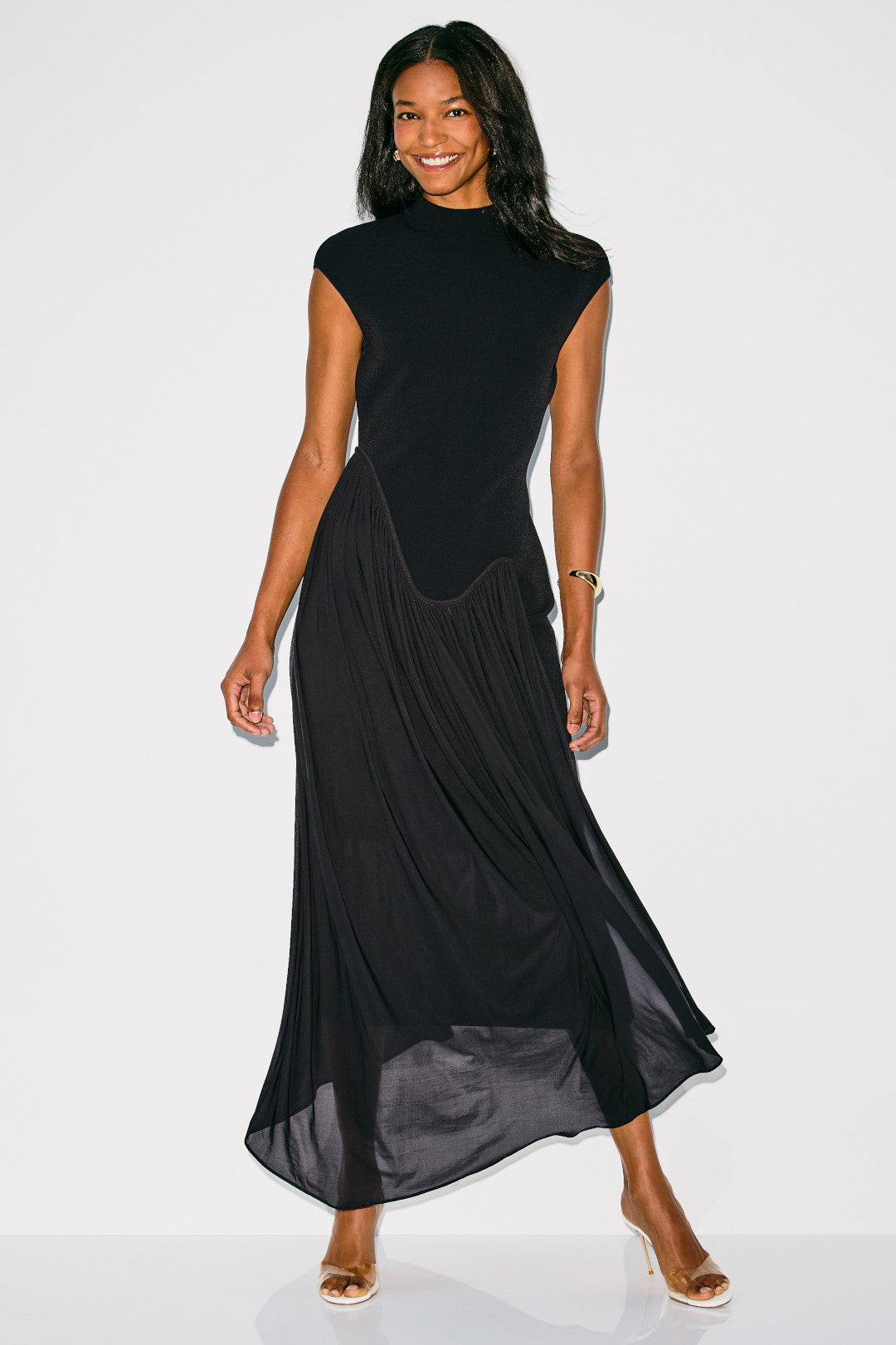 Francis Knit Combo Midi Dress